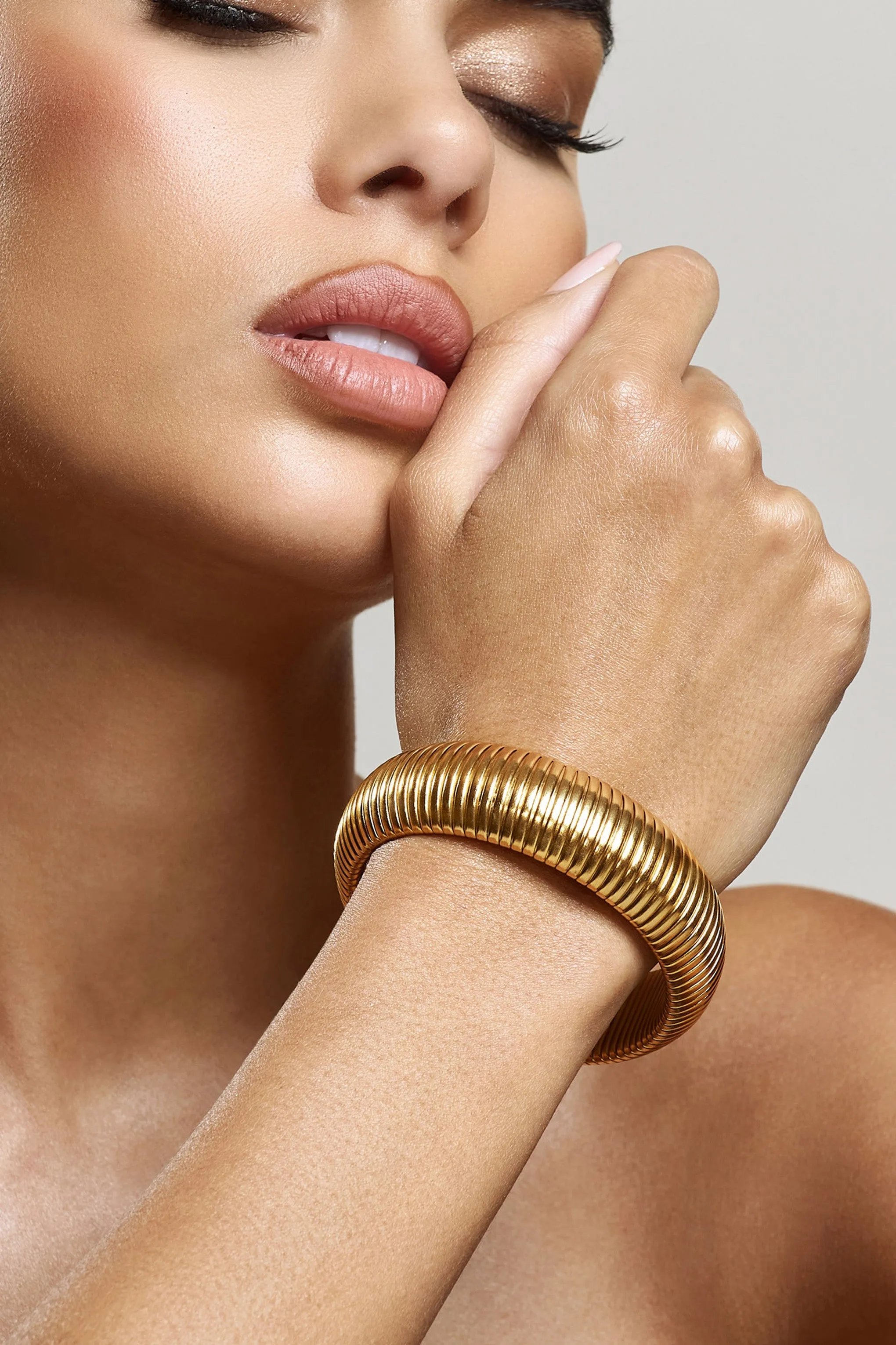 Viper | Gold Bracelet sold by Club L London product image thumbnail 2