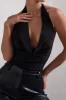 Lissy | Black Cowl Neck Bodysuit sold by Club L London