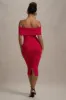 Hope | Red Bow Bardot Midi Dress sold by Club L London