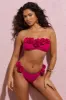 Relaxation | Dark Pink Bikini Bottoms With Corsages sold by Club L London