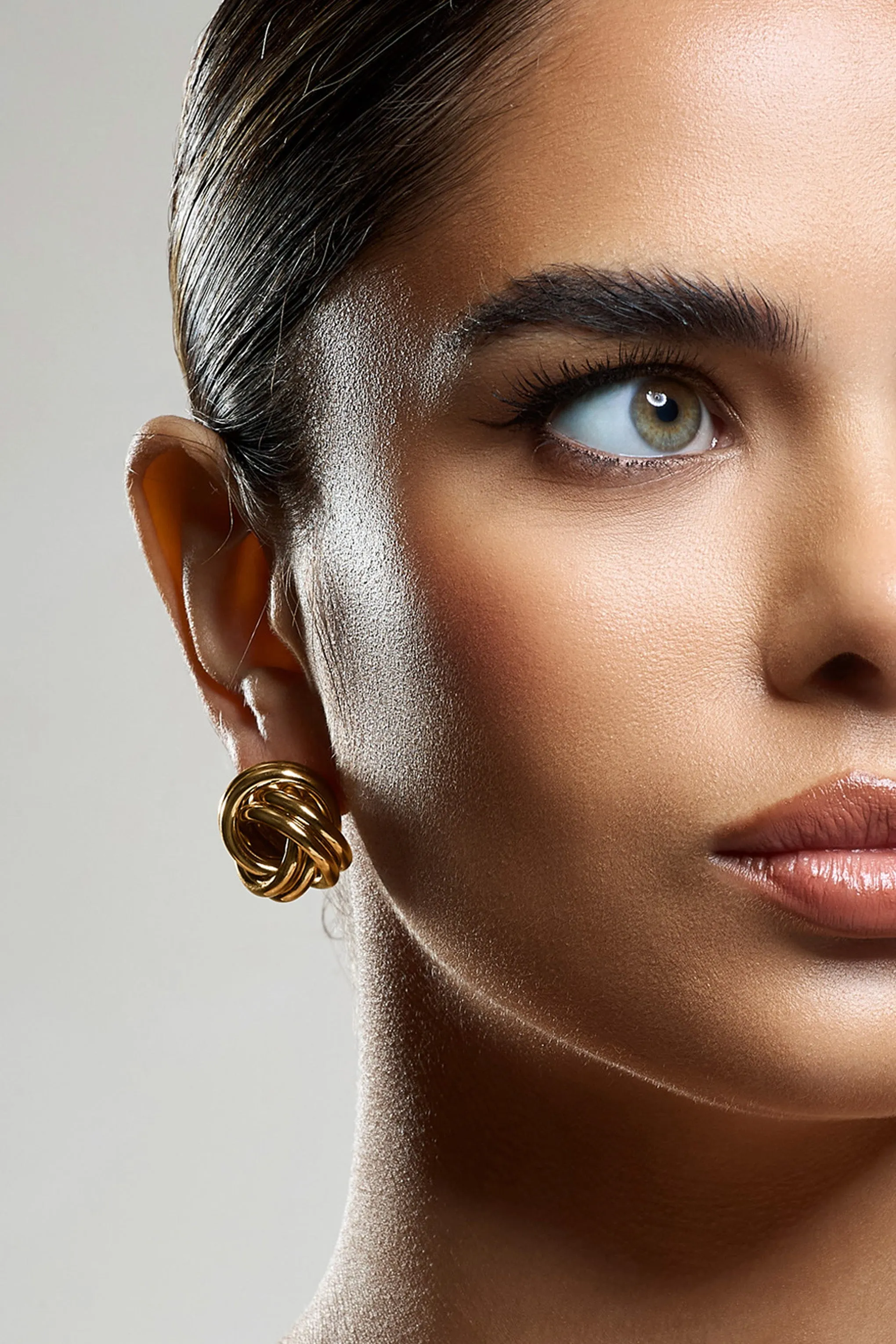 Ohio | Gold Knot Earrings sold by Club L London product image thumbnail 2