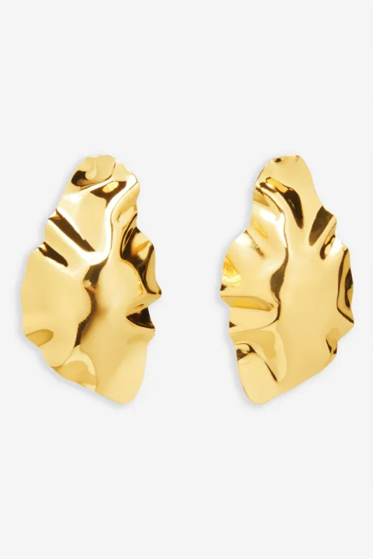 Sanya | Gold Abstract Earrings sold by Club L London