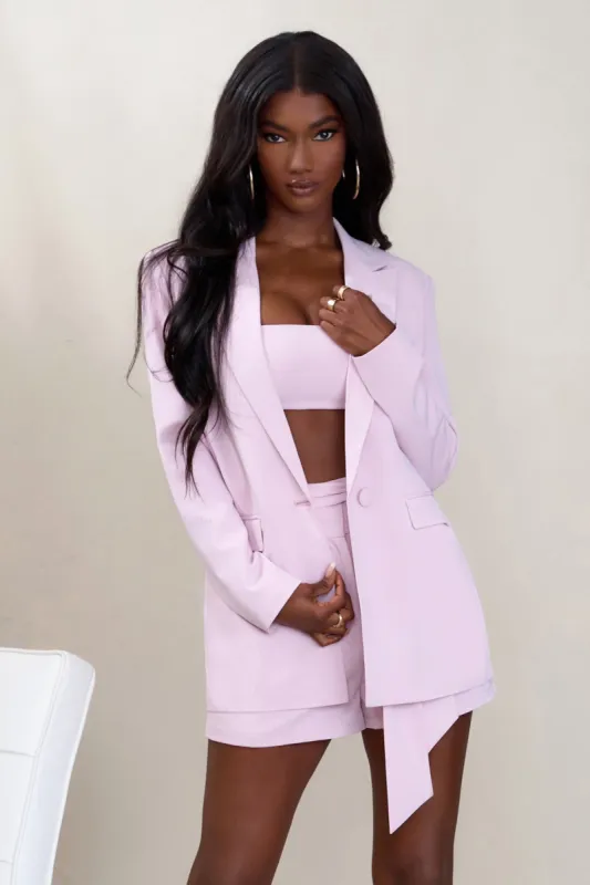 Barbie Girl | Pink Tailored Blazer sold by Club L London