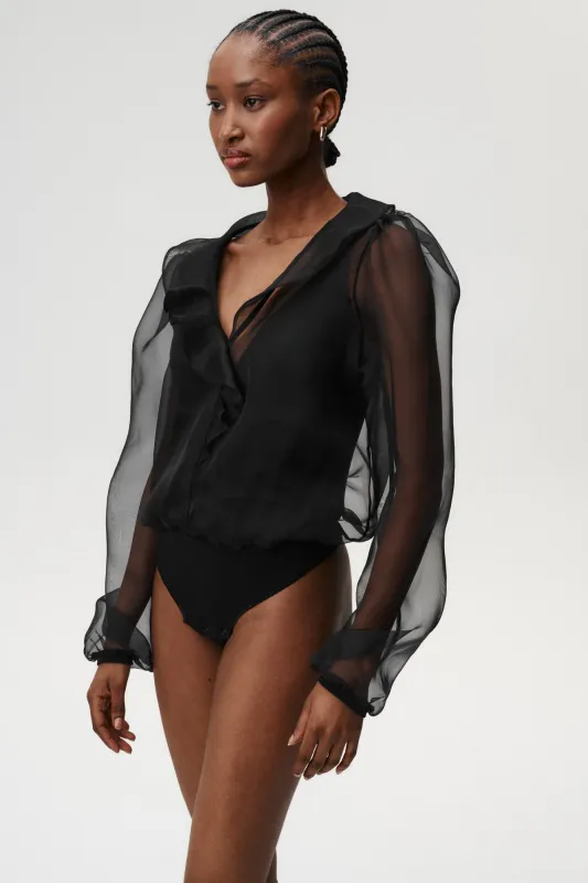 Camille Bodysuit Black made by Undress Code