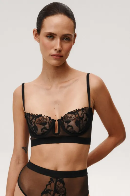 Enchanting Bra Gardenia Black sold by Undress Code