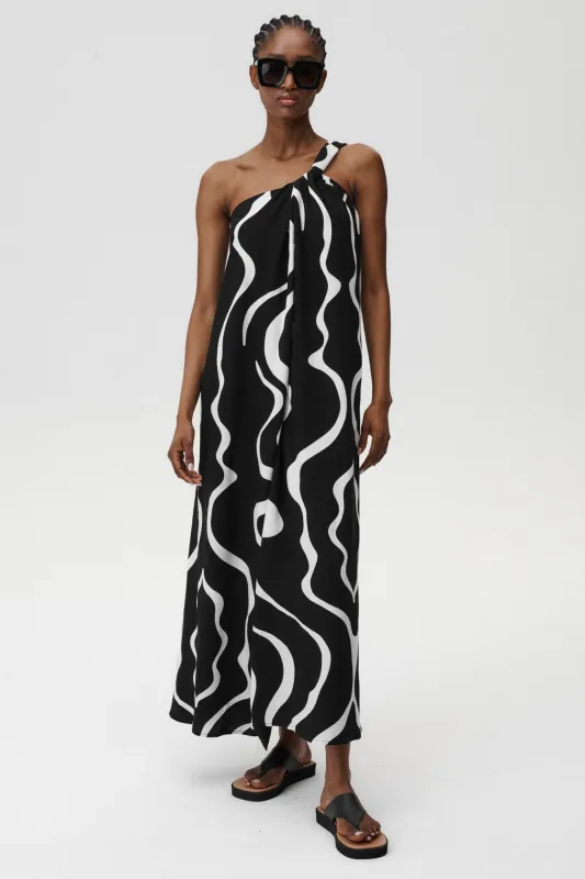 Theia Dress Tide Print sold by Undress Code