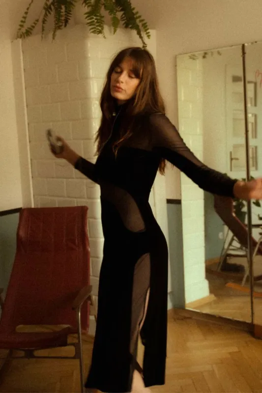 Sharp Feelings Maxi Dress Black sold by Undress Code