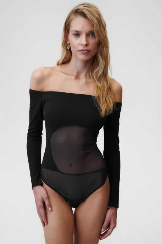 Bombshell Bodysuit Black sold by Undress Code
