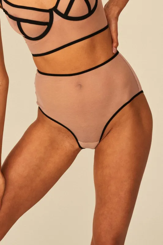 In the Clouds Panties Black sold by Undress Code