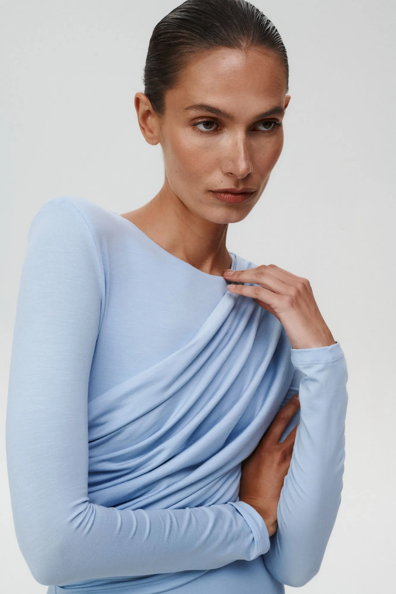 American Beauty Bodysuit Light Blue sold by Undress Code product image thumbnail 3