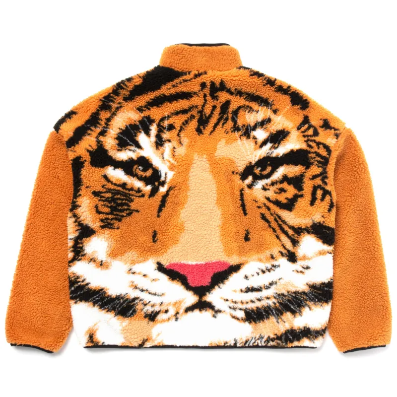 TIGER SHERPA FLEECE ZIP-UP JACKET sold by Menace