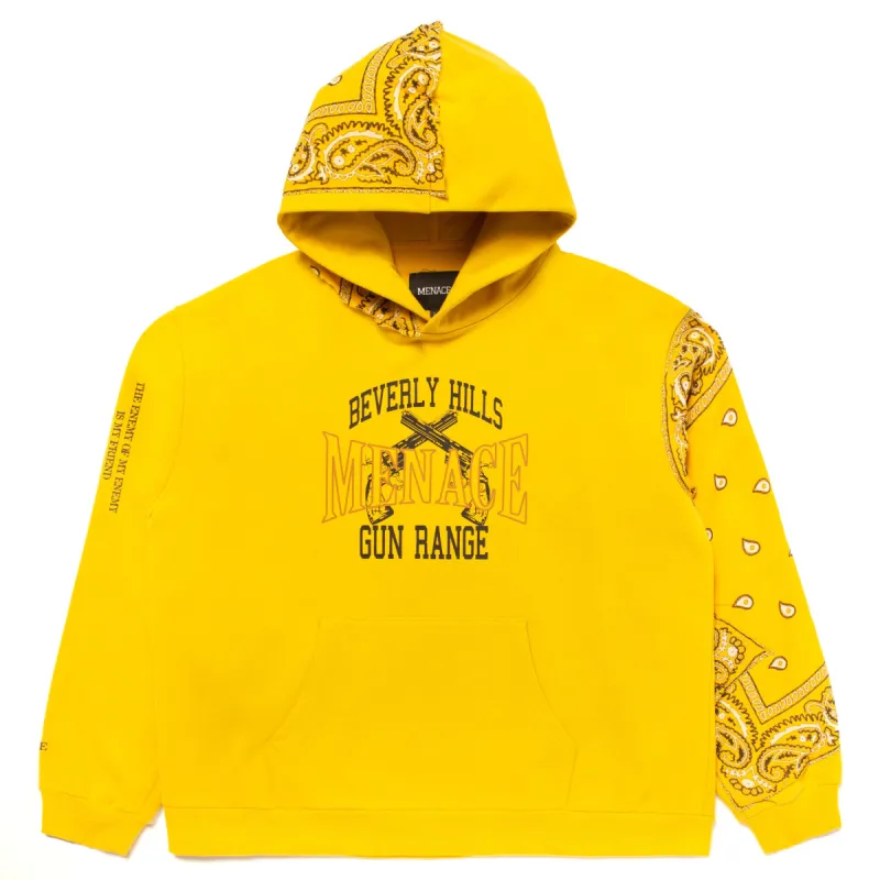 BEVERLY HILLS GUN RANGE HOODIE (BANDANA EDITION) sold by Menace