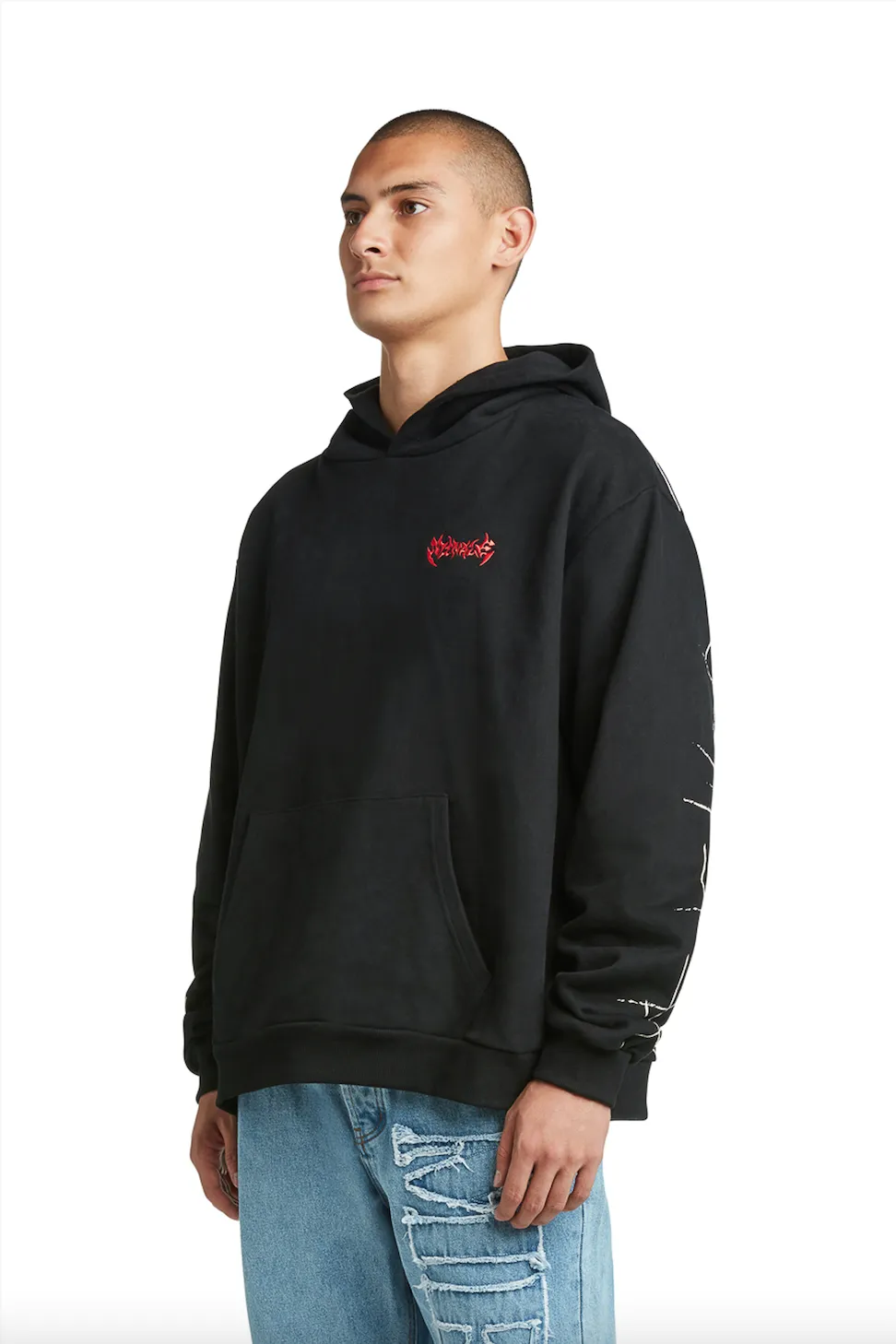 SPIDER WEB HOODIE sold by Menace product image thumbnail 3