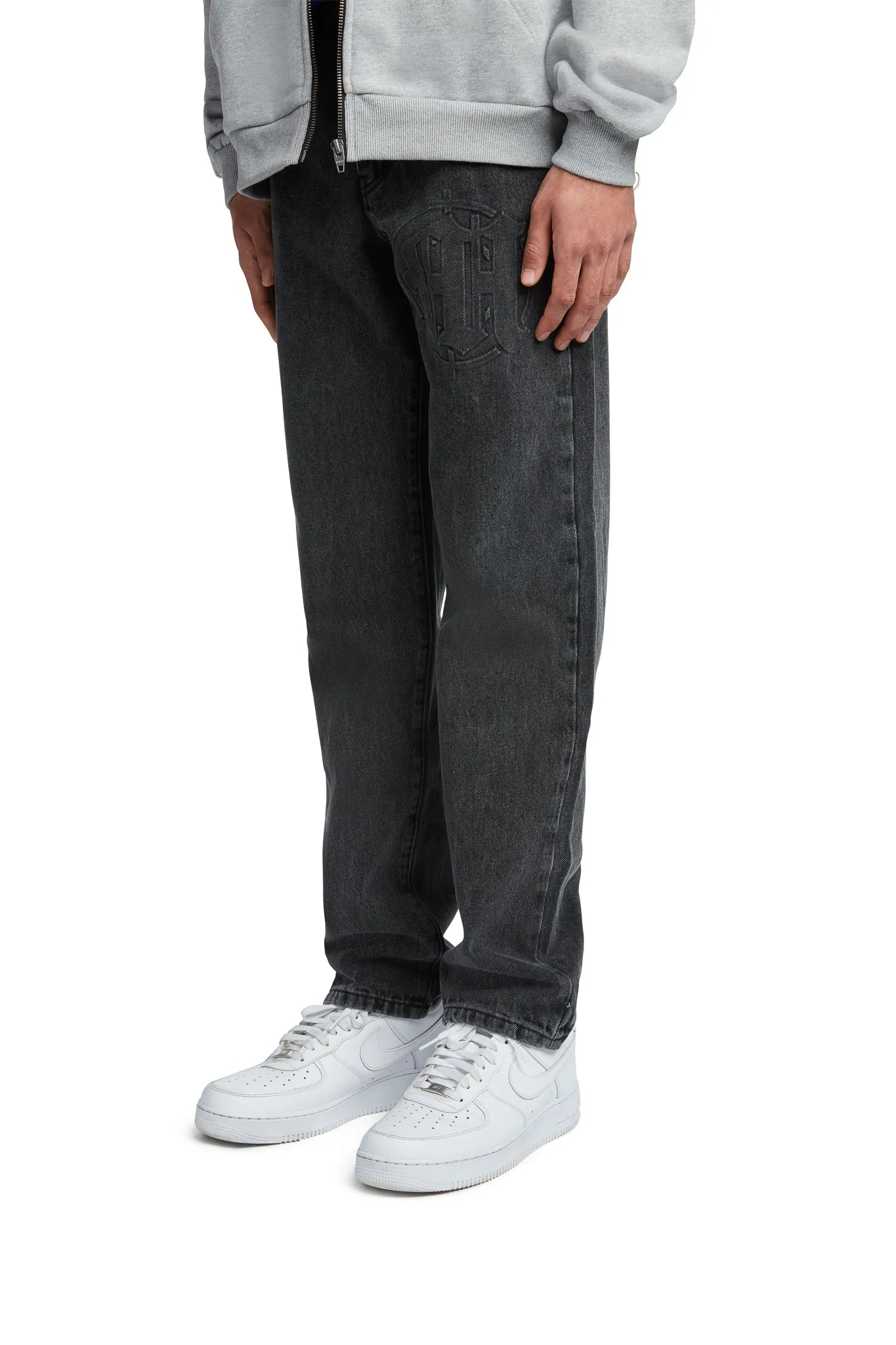 EMBOSSED TARGET LOGO DENIM PANTS sold by Menace product image thumbnail 4
