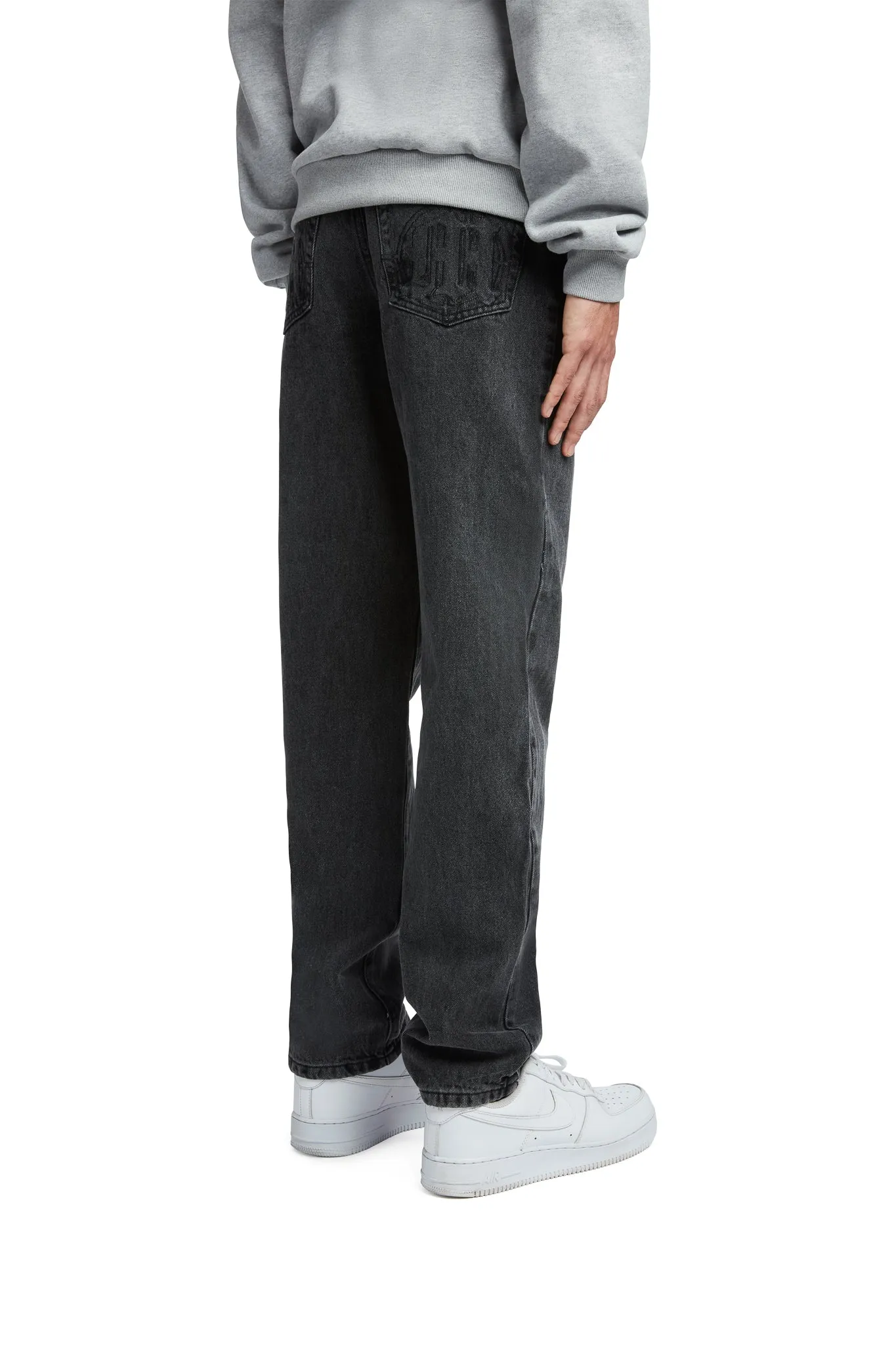 EMBOSSED TARGET LOGO DENIM PANTS sold by Menace product image thumbnail 5