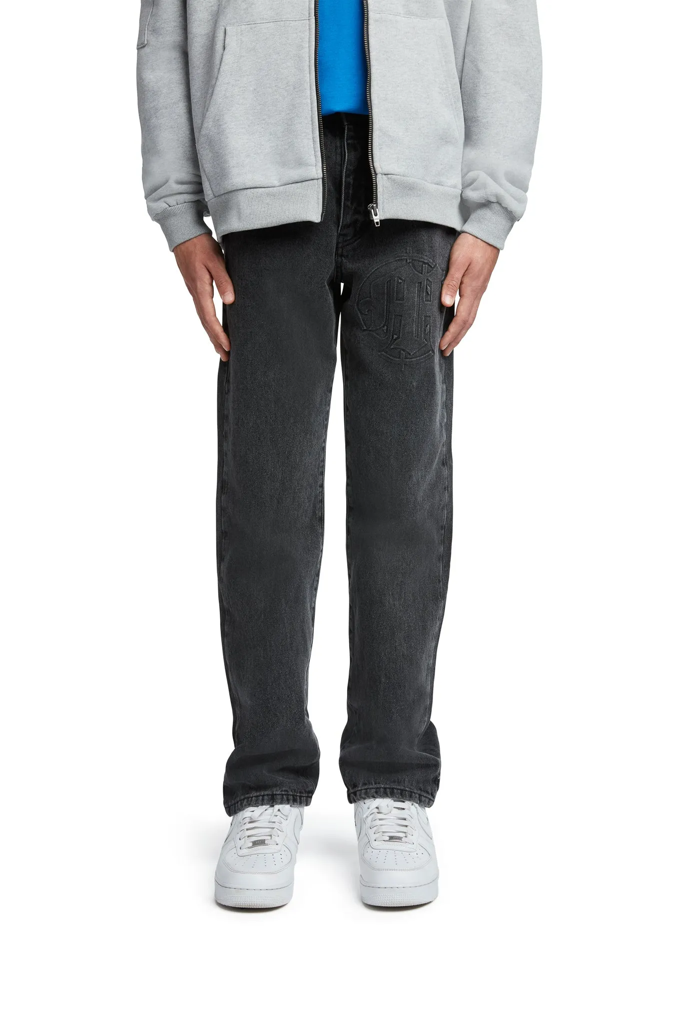 EMBOSSED TARGET LOGO DENIM PANTS sold by Menace product image thumbnail 3