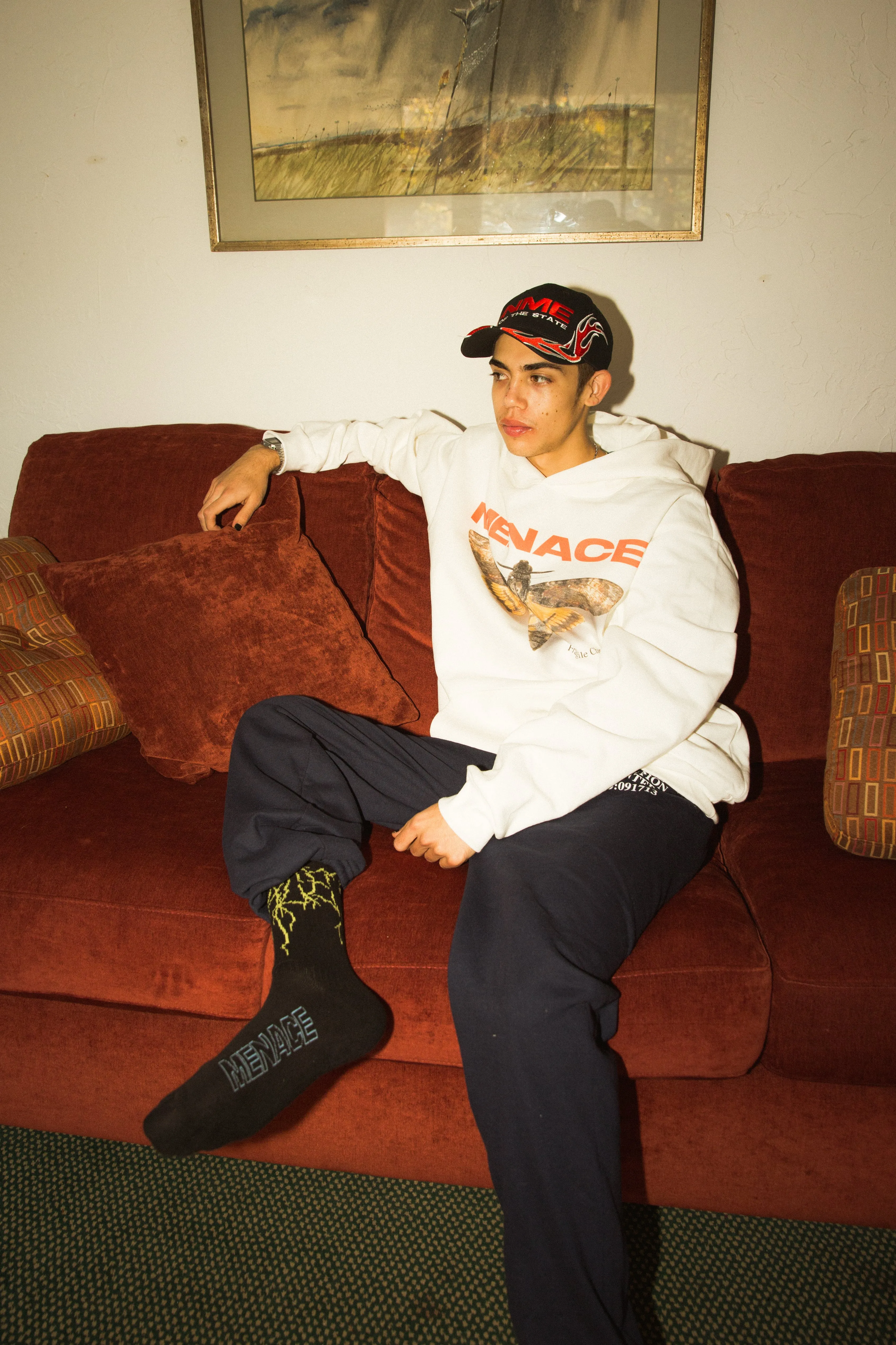 FRAGILE CHARACTERS HOODIE sold by Menace product image thumbnail 3