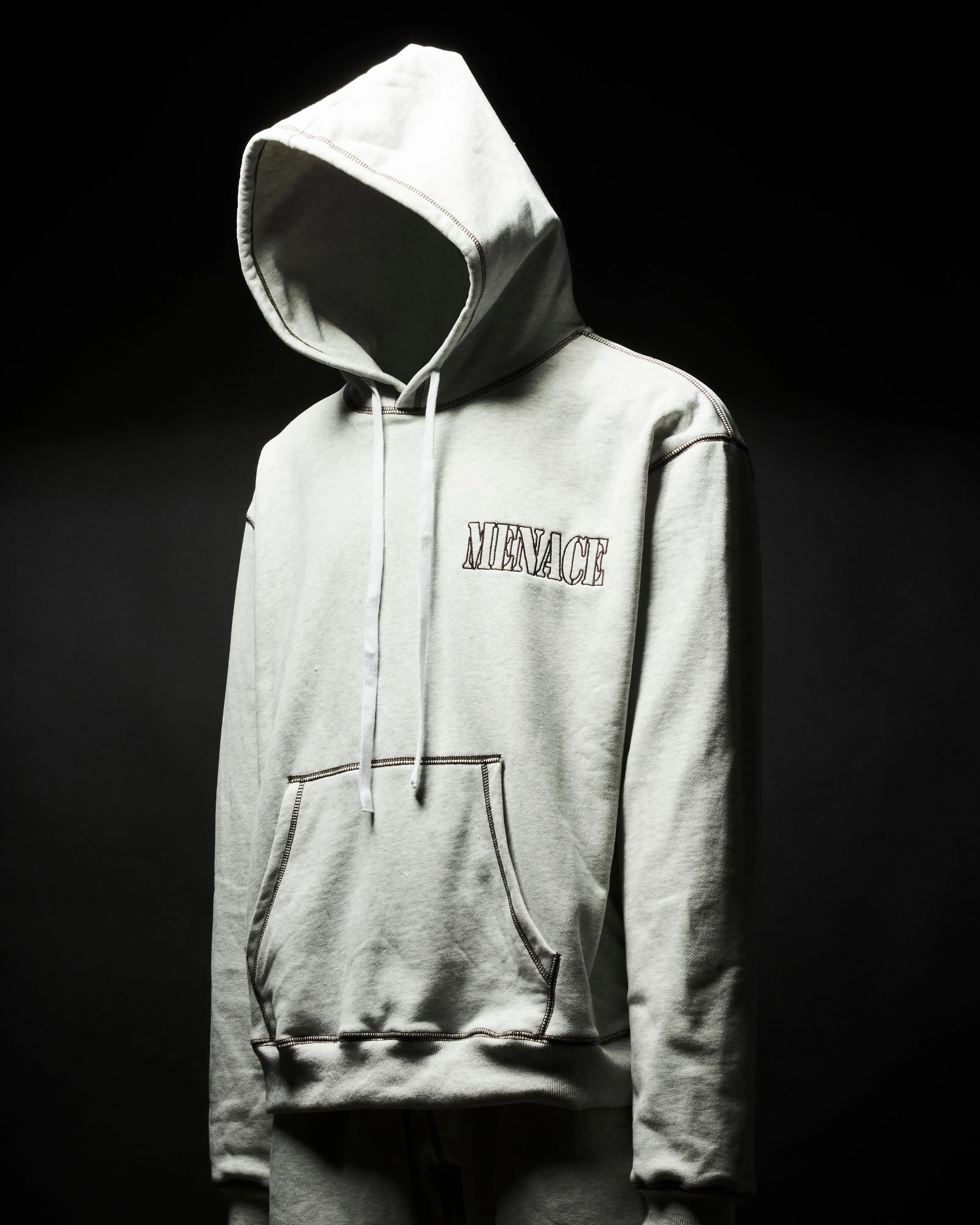 CONTRAST STITCH LOGO HOODIE sold by Menace product image thumbnail 4