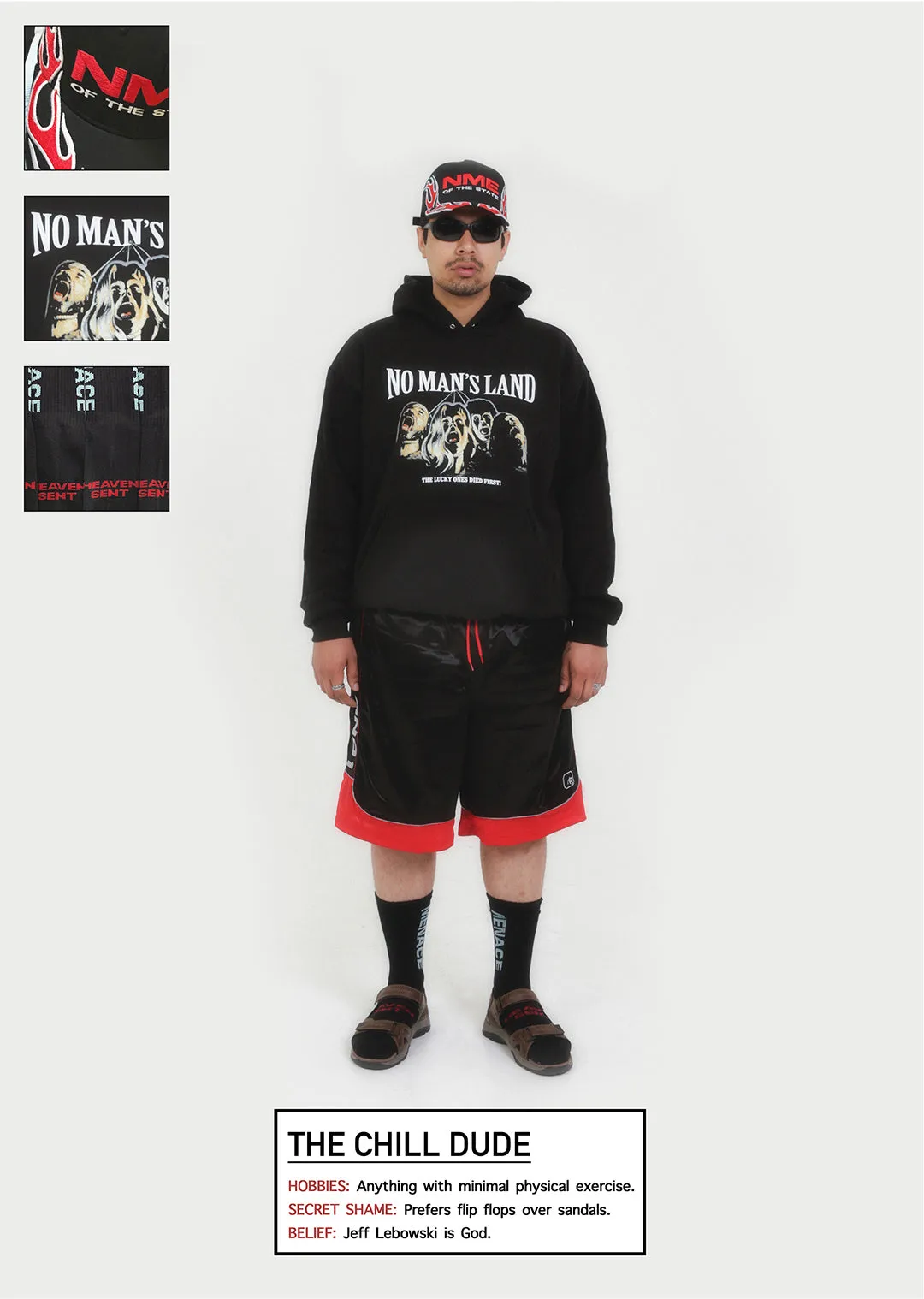 NO MAN'S LAND HOODIE sold by Menace product image thumbnail 2