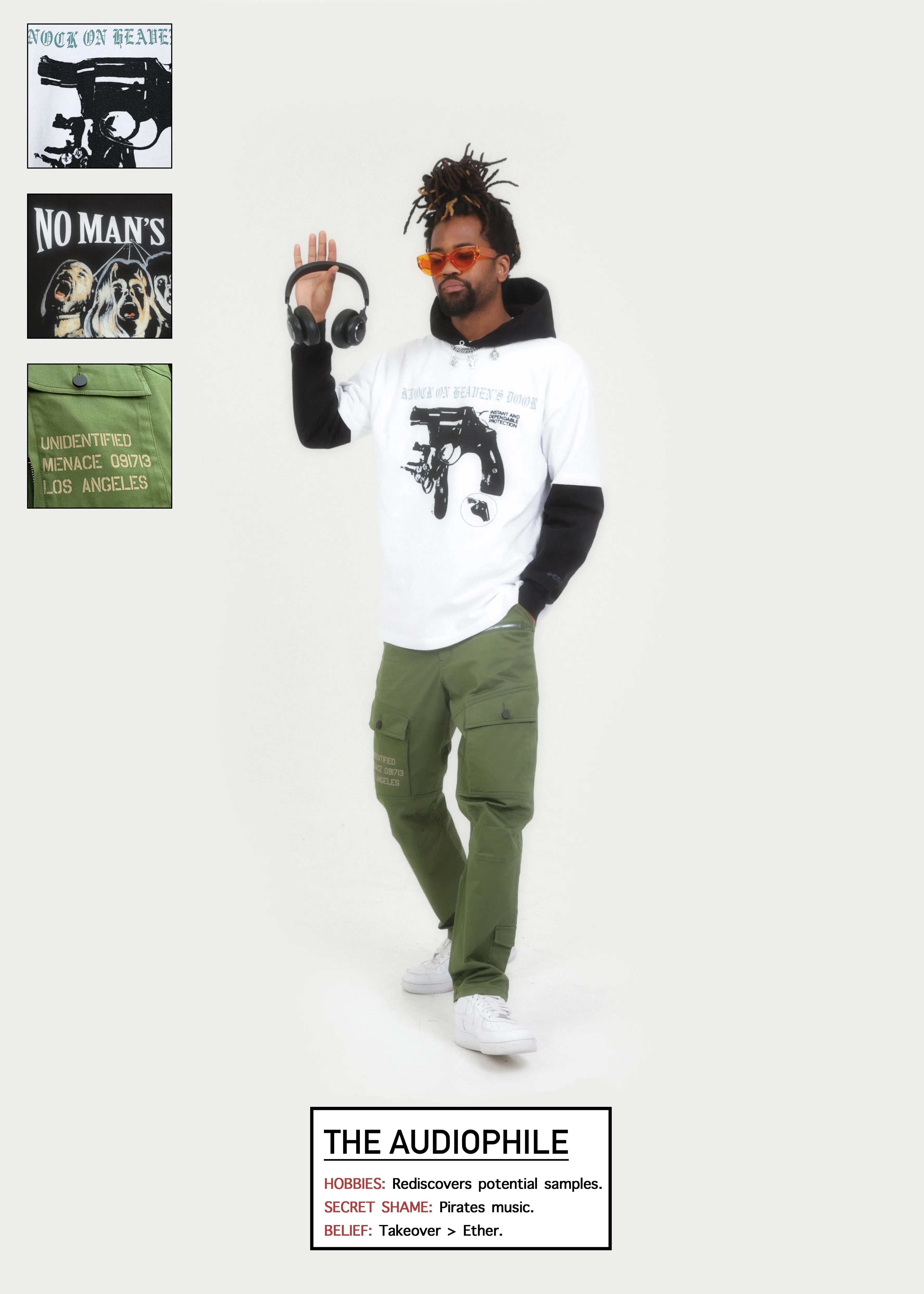 NO MAN'S LAND HOODIE sold by Menace product image thumbnail 3
