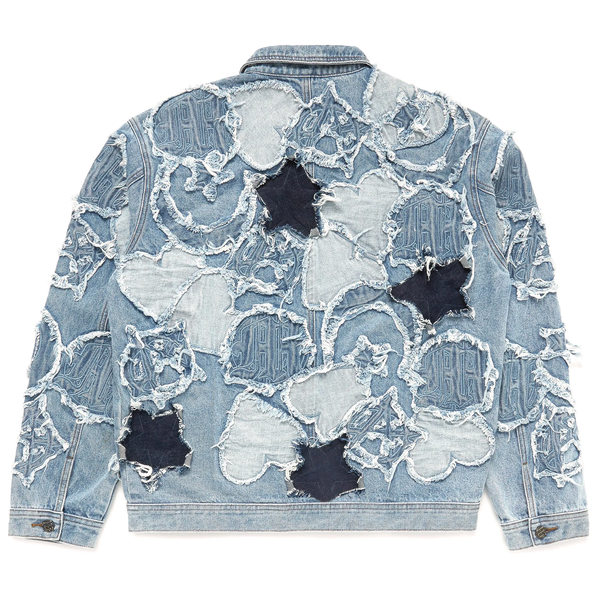 ICONOGRAPHY DENIM PATCH WORK JACKET sold by Menace product image thumbnail 2