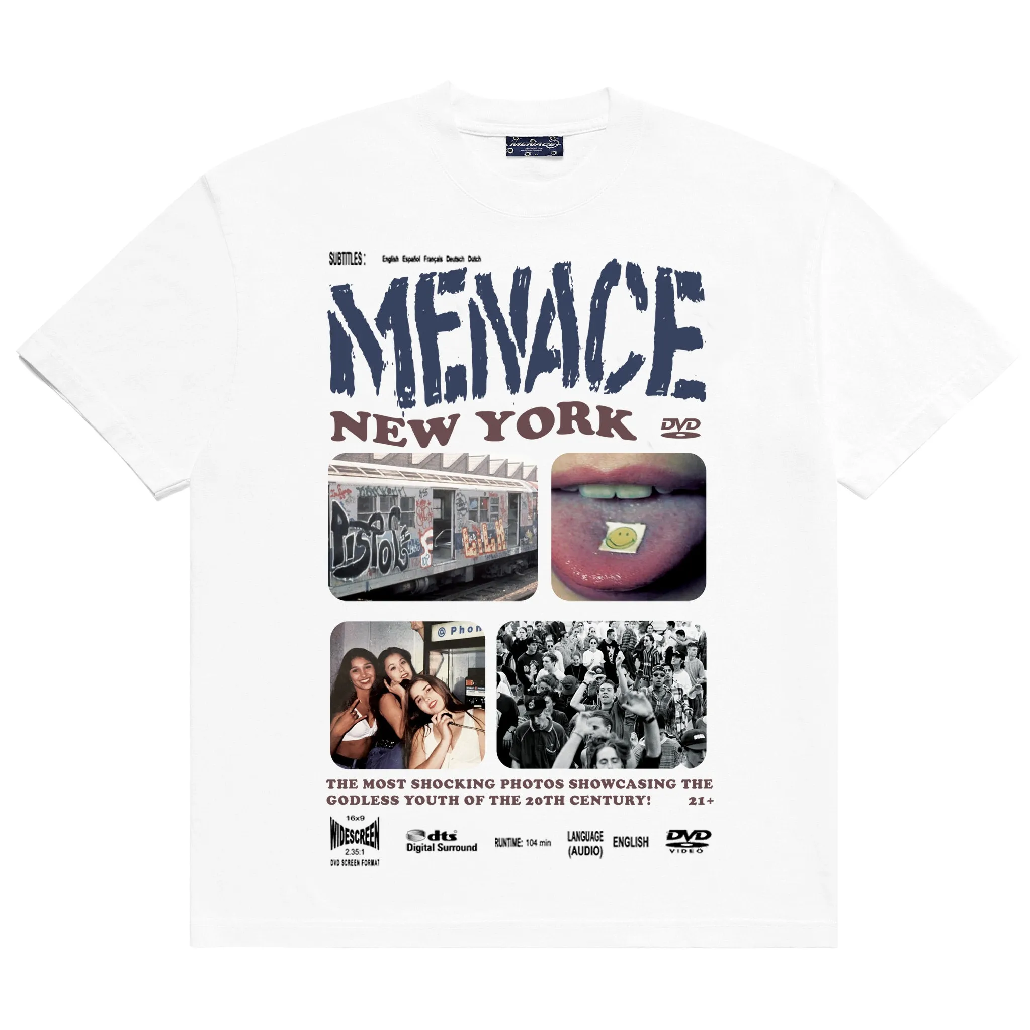 MENACE NYC DVD T-SHIRT sold by Menace