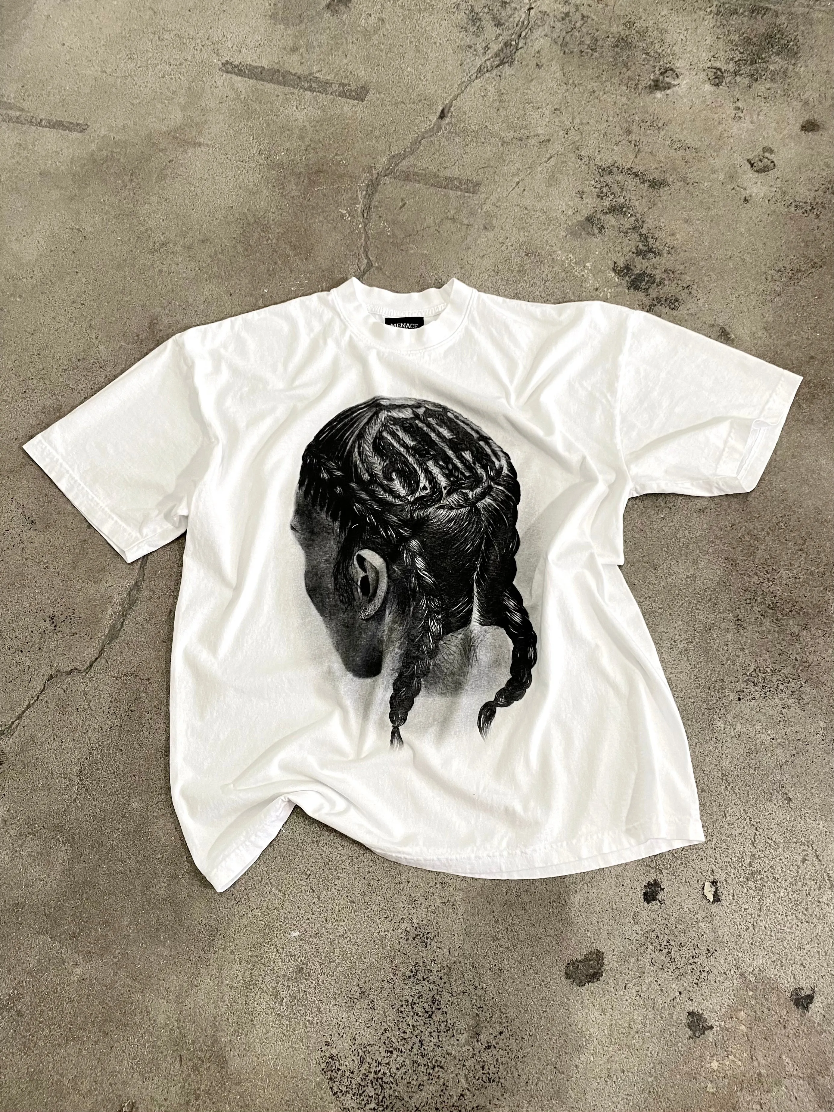 LOGO BRAIDS T-SHIRT sold by Menace product image thumbnail 3