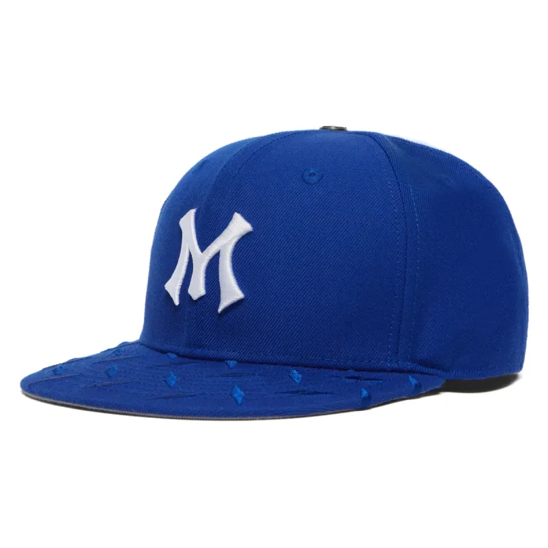TEAM LOGO STEEL-PLATED BRIM FITTED CAP sold by Menace