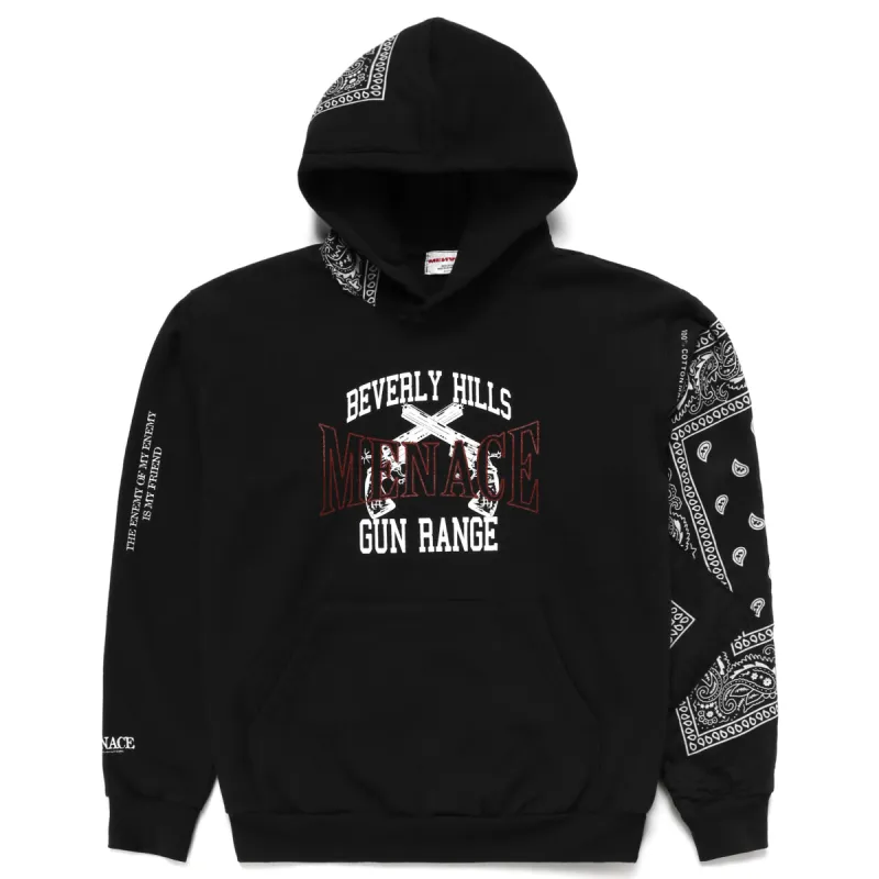 BEVERLY HILLS GUN RANGE HOODIE (BANDANA EDITION) sold by Menace