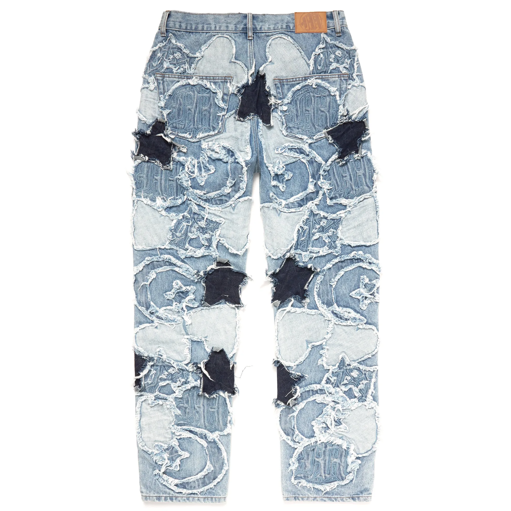 ICONOGRAPHY DENIM PATCH WORK PANTS sold by Menace product image thumbnail 2