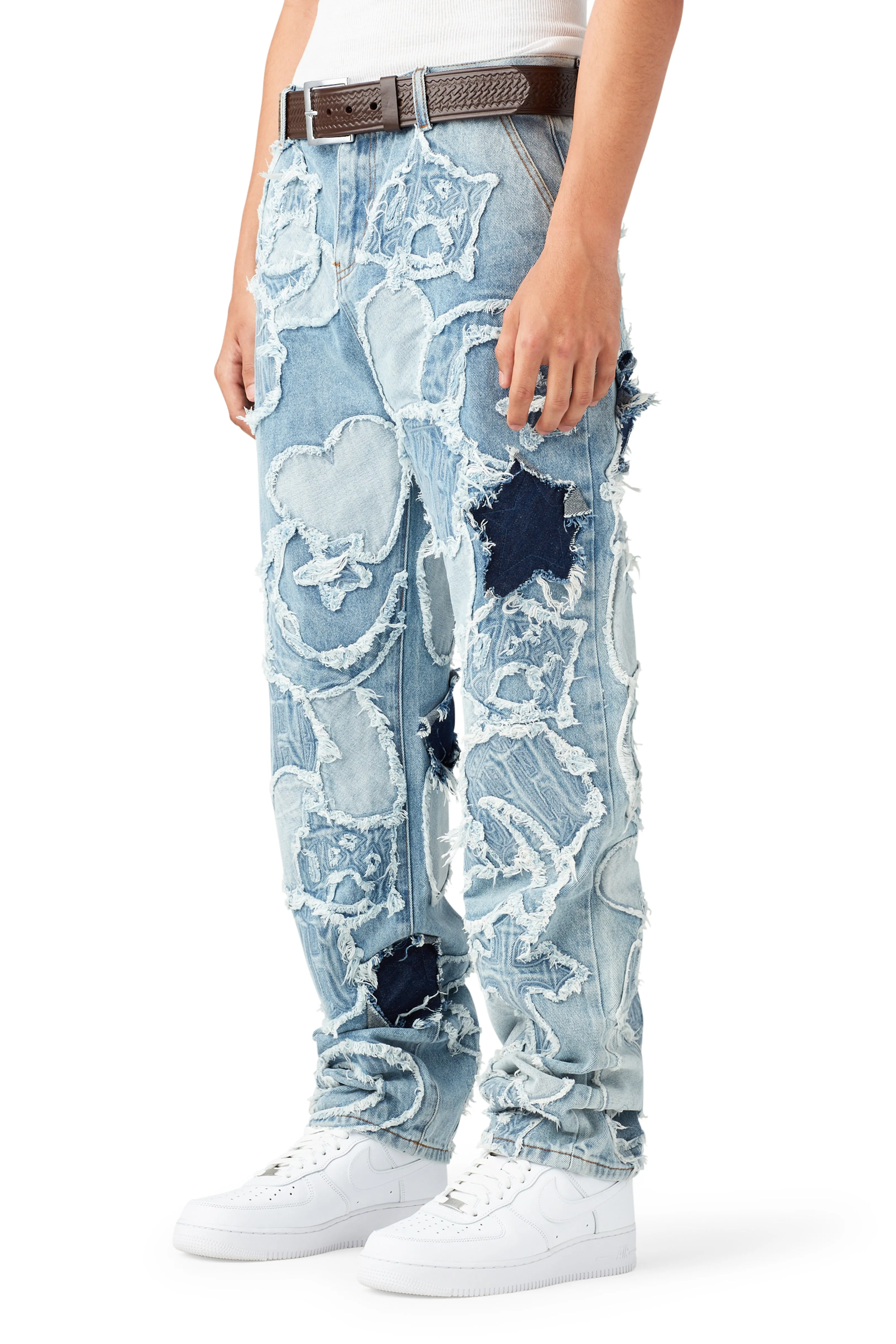 ICONOGRAPHY DENIM PATCH WORK PANTS sold by Menace product image thumbnail 4