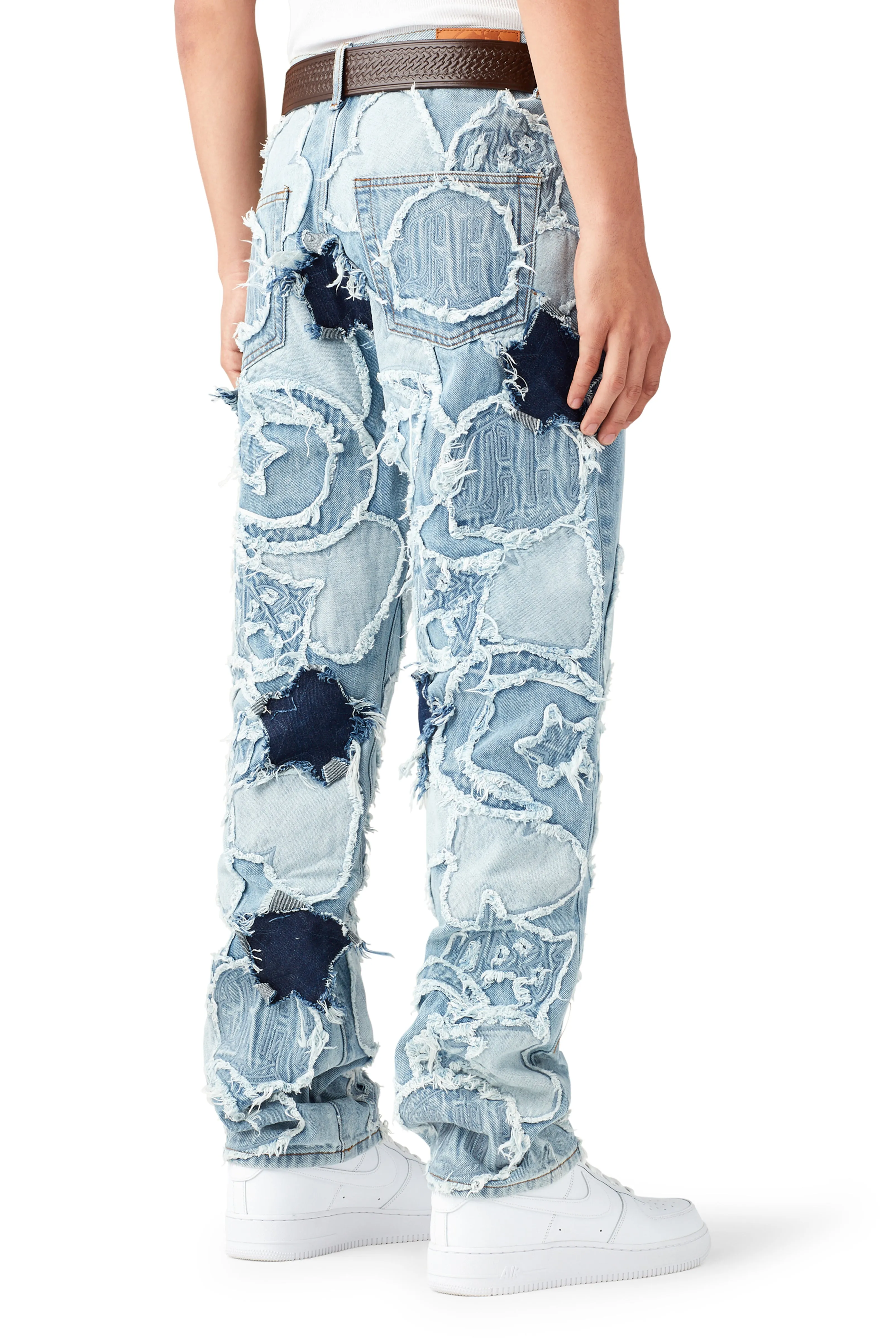 ICONOGRAPHY DENIM PATCH WORK PANTS sold by Menace product image thumbnail 5