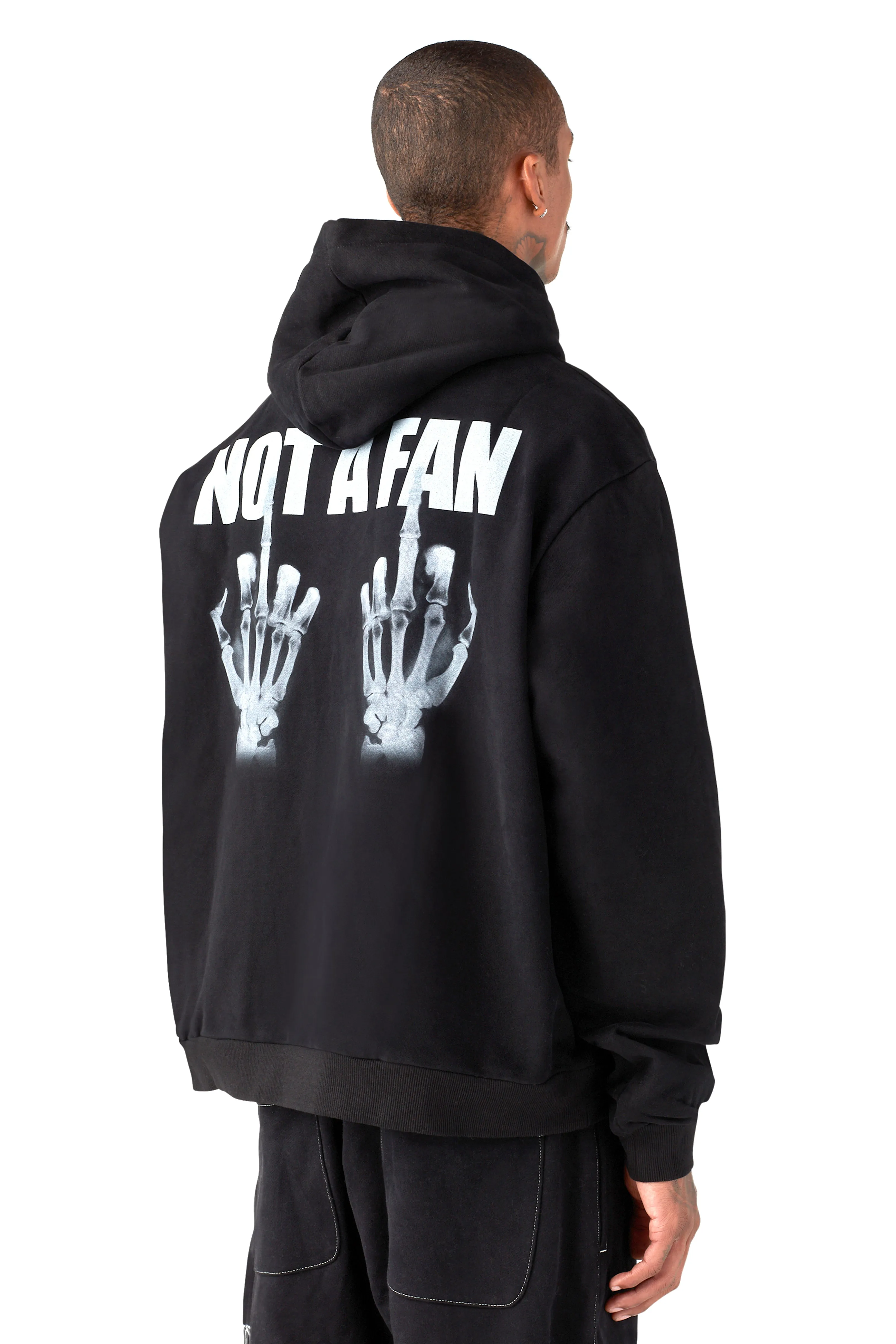 NOT A FAN HOODIE sold by Menace product image thumbnail 3