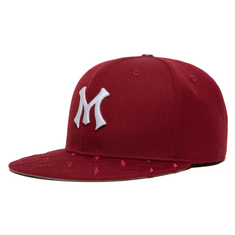 TEAM LOGO STEEL-PLATED BRIM FITTED CAP sold by Menace