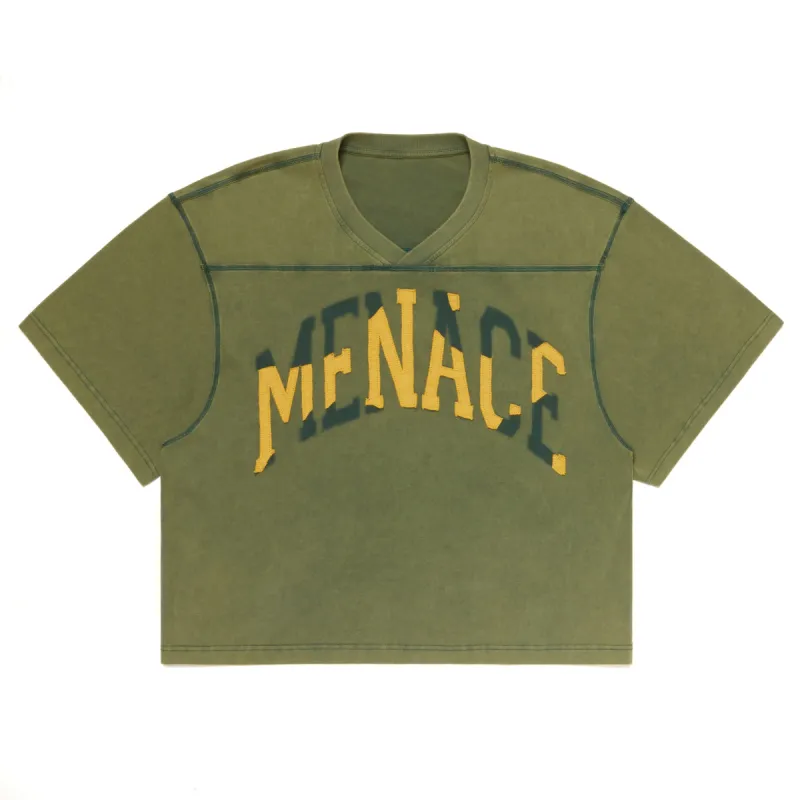 DISTRESSED "SHADOW" PATCH FOOTBALL SHIRT sold by Menace