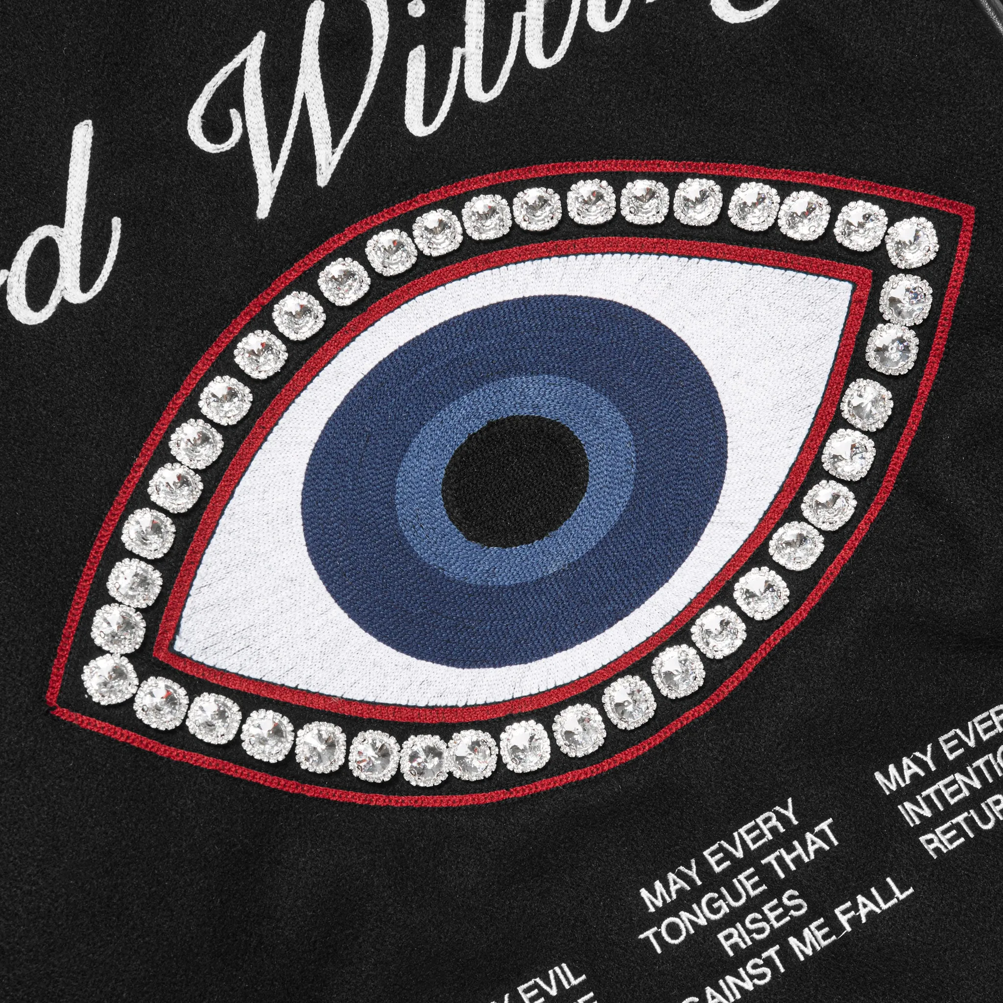 GOD WILLING VARSITY JACKET sold by Menace product image thumbnail 3