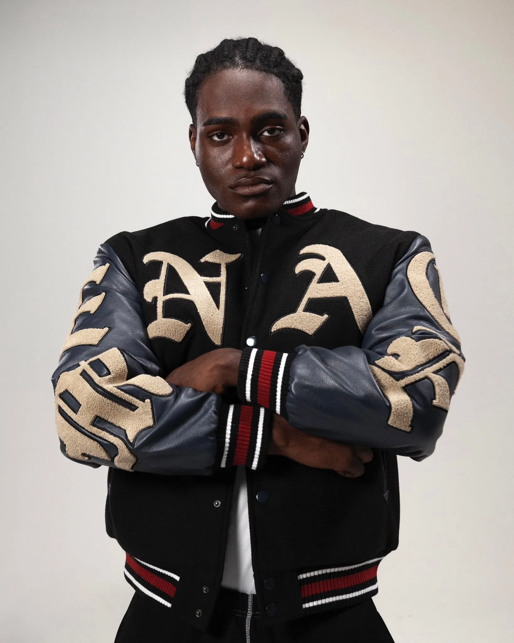 GOD WILLING VARSITY JACKET sold by Menace product image thumbnail 5