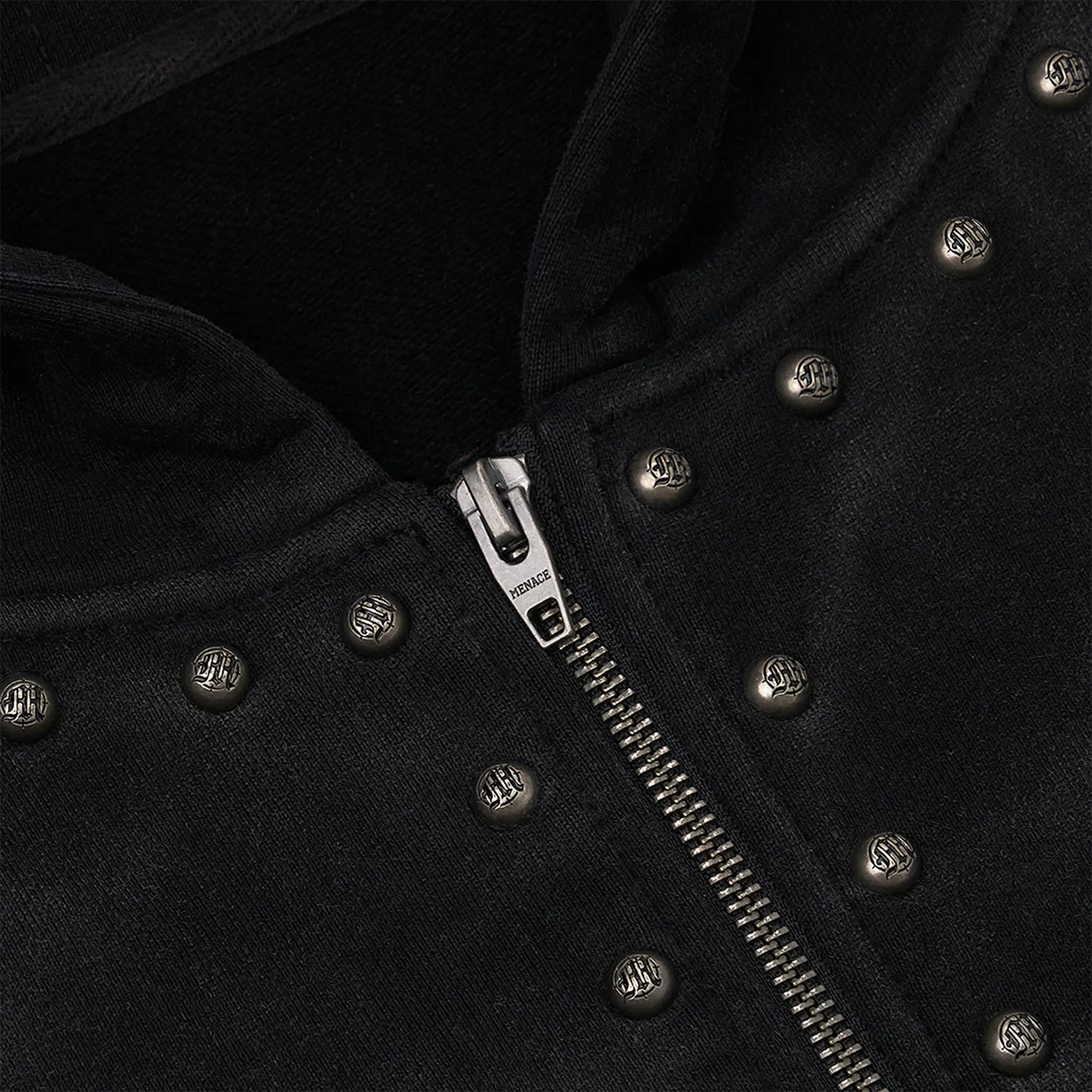 METAL RIVET ZIP-UP HOODIE sold by Menace product image thumbnail 3