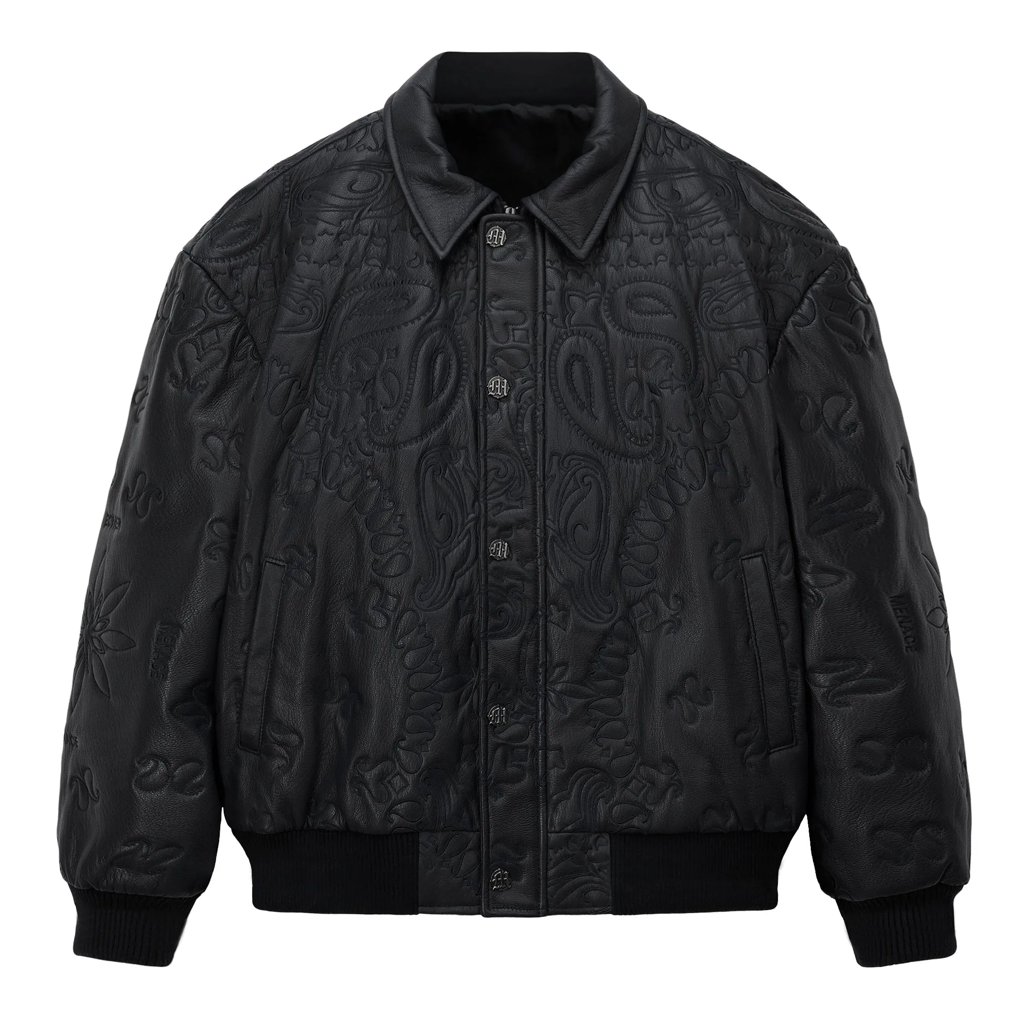 GENUINE LAMBSKIN LEATHER PAISLEY JACKET sold by Menace