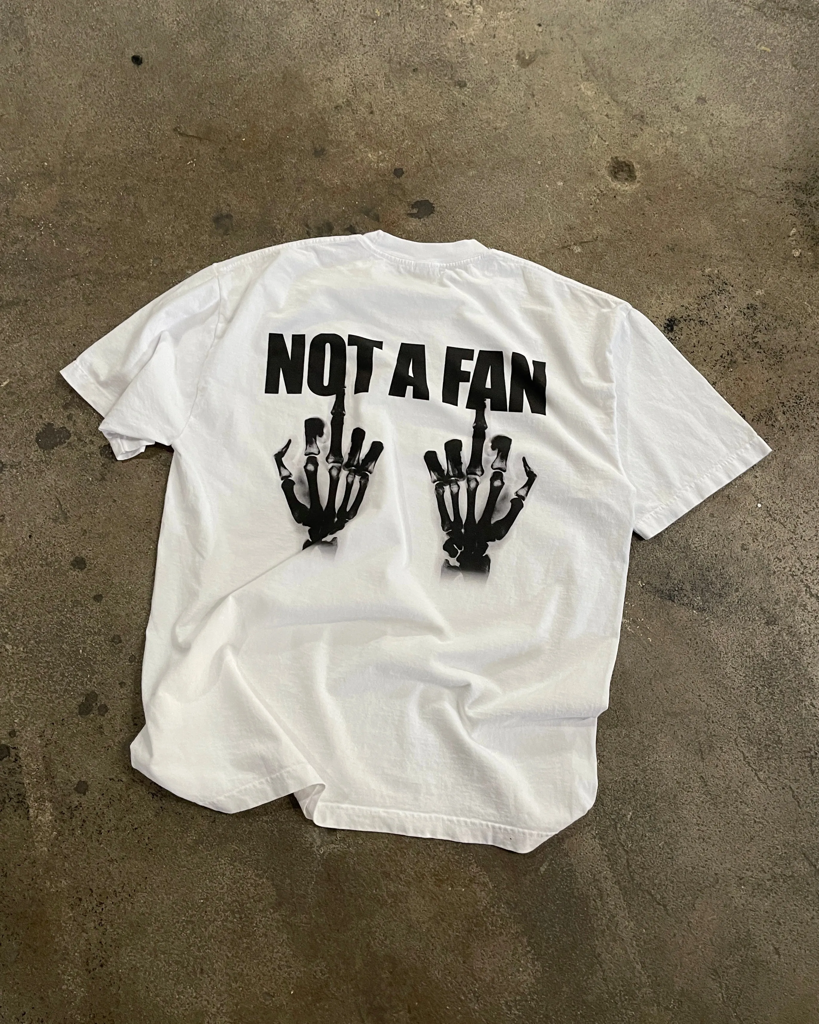 NOT A FAN T-SHIRT sold by Menace product image thumbnail 3