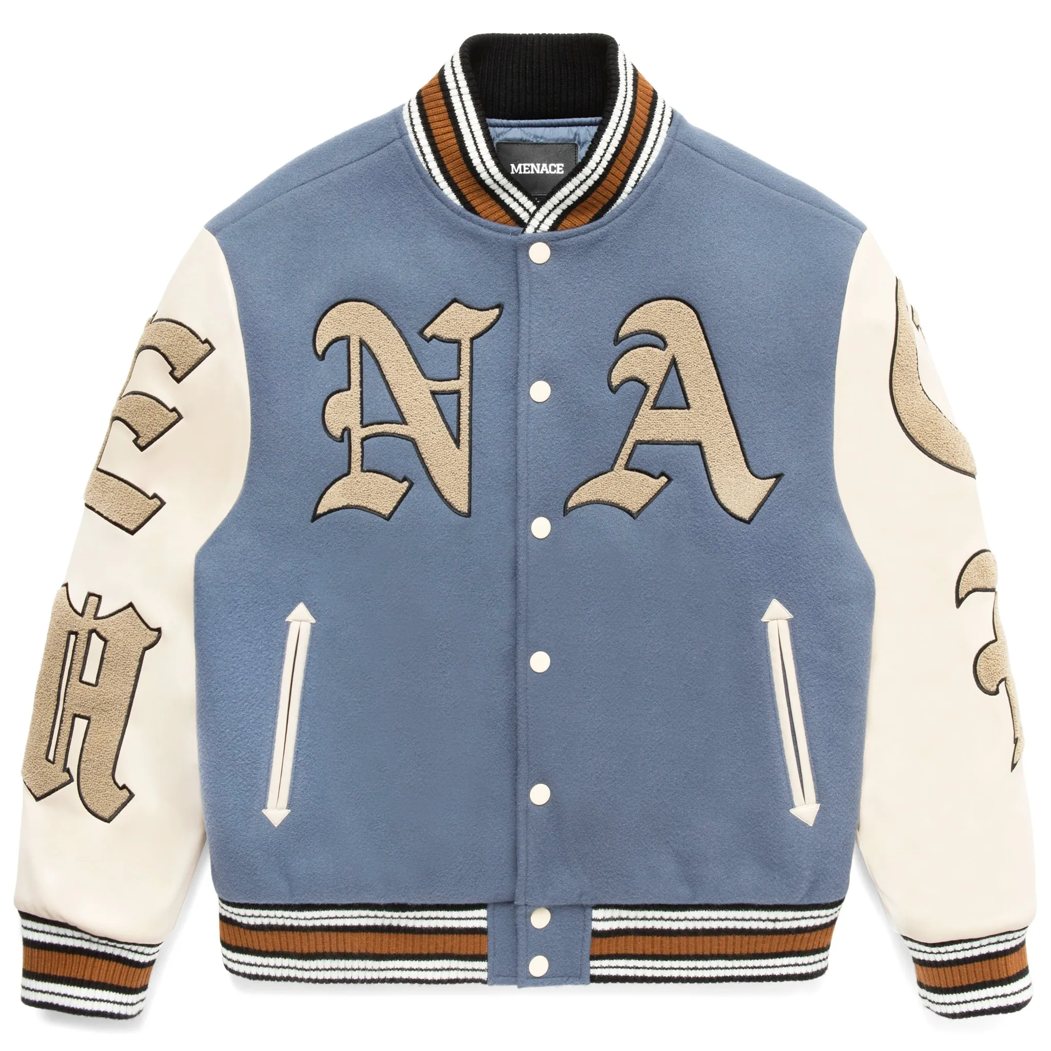 GOD WILLING VARSITY JACKET sold by Menace product image thumbnail 2