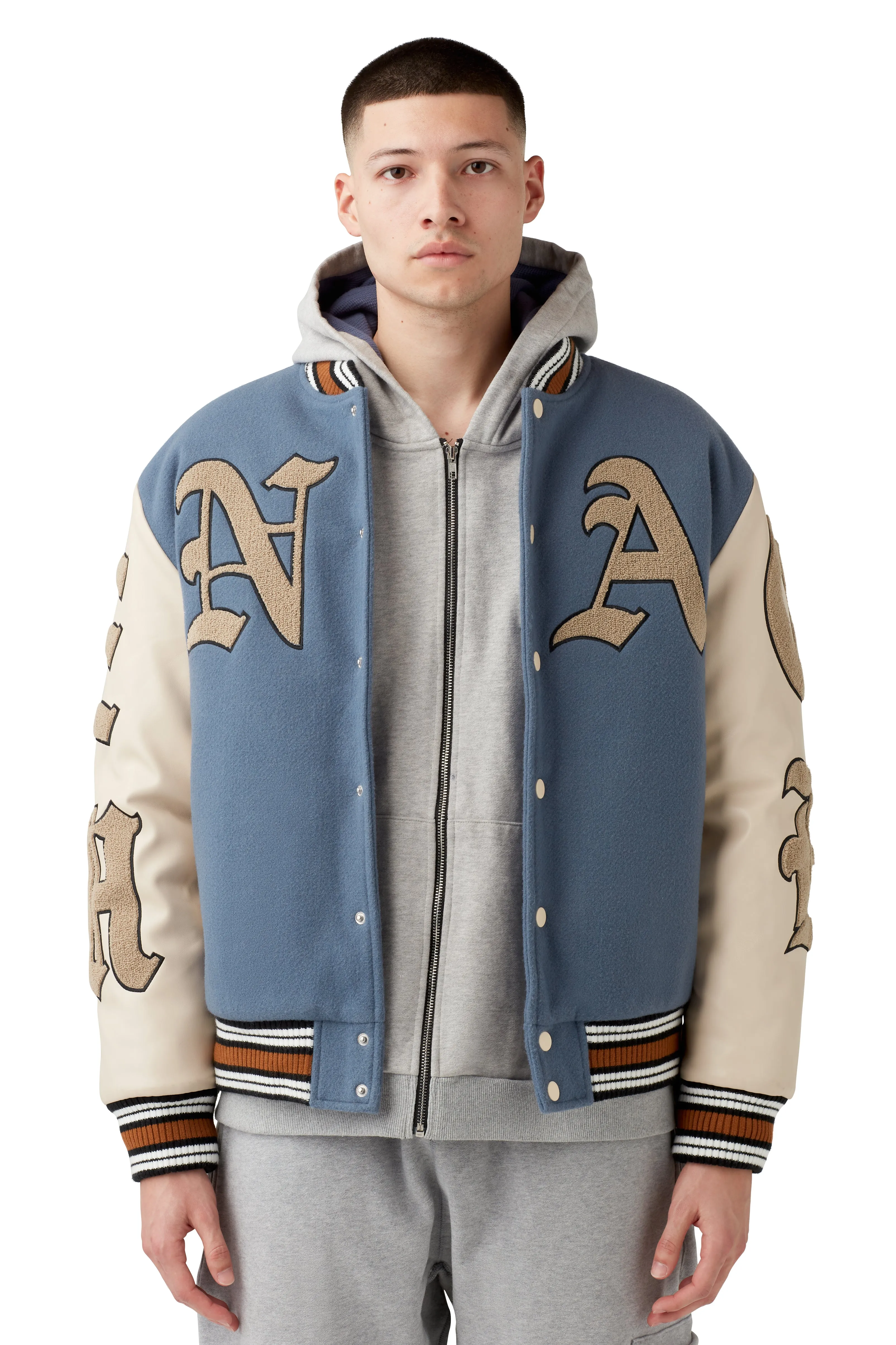 GOD WILLING VARSITY JACKET sold by Menace product image thumbnail 5