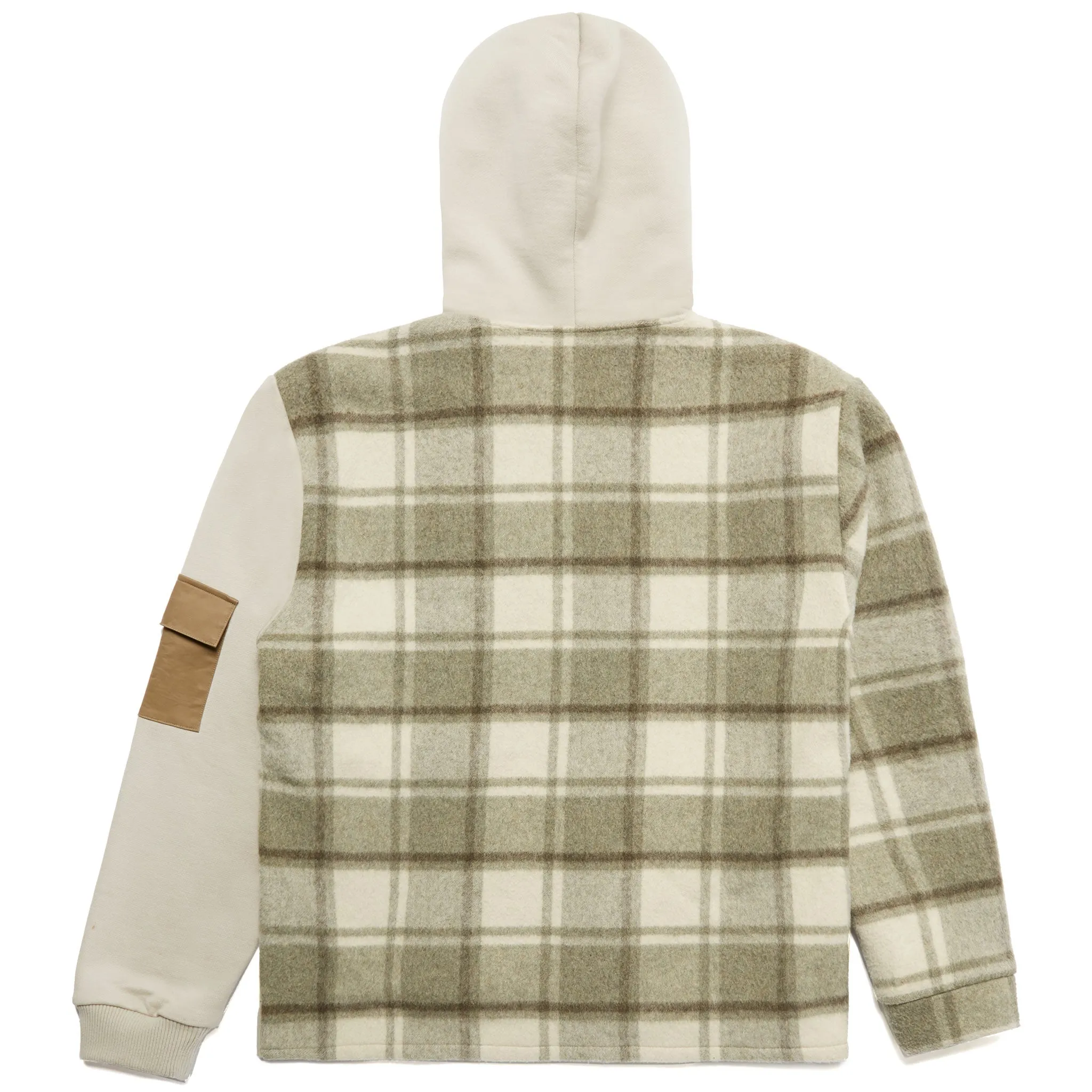 MENACE SPLIT WOOL PLAID FRENCH TERRY HOODIE sold by Menace product image thumbnail 2