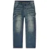 STEEL EMBOSSED DENIM CARPENTER PANTS sold by Menace