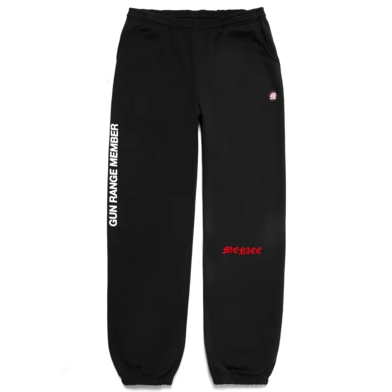 GUN RANGE MEMBER SWEATPANTS sold by Menace