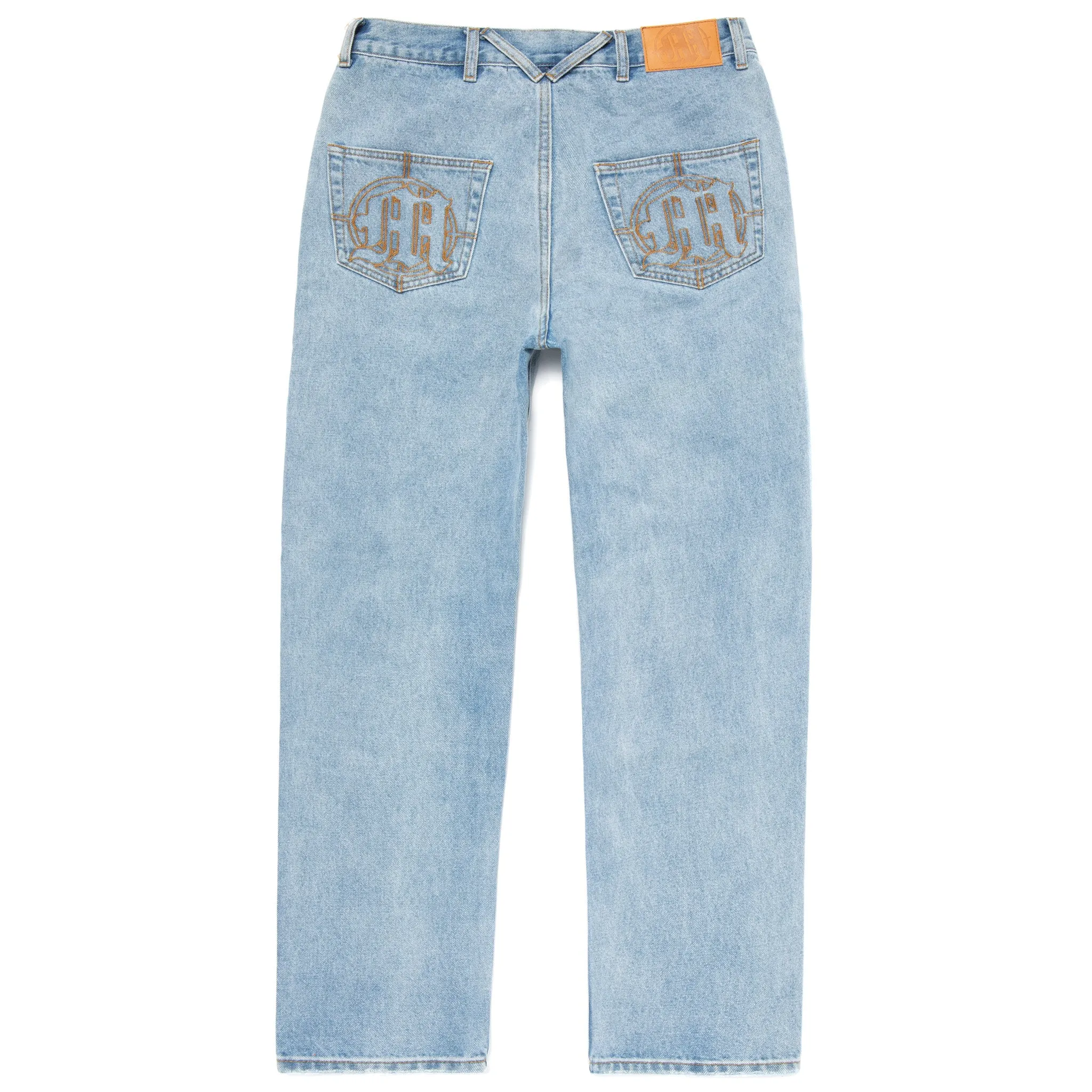 DISTRESSED STENCIL DENIM PANTS sold by Menace product image thumbnail 2