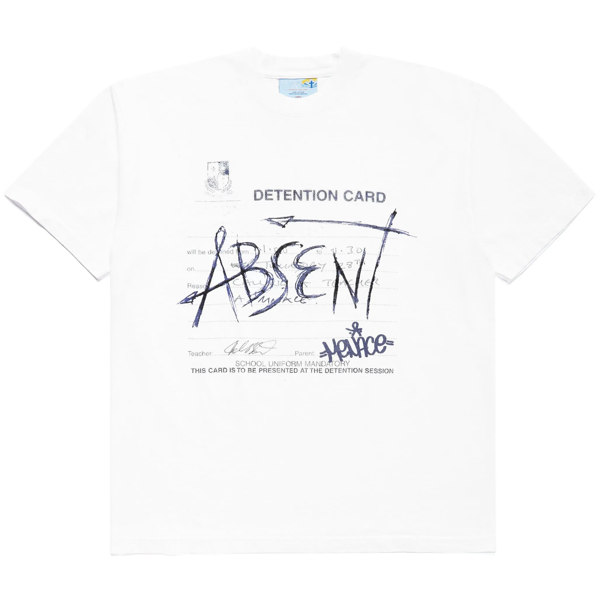 DETENTION T-SHIRT sold by Menace