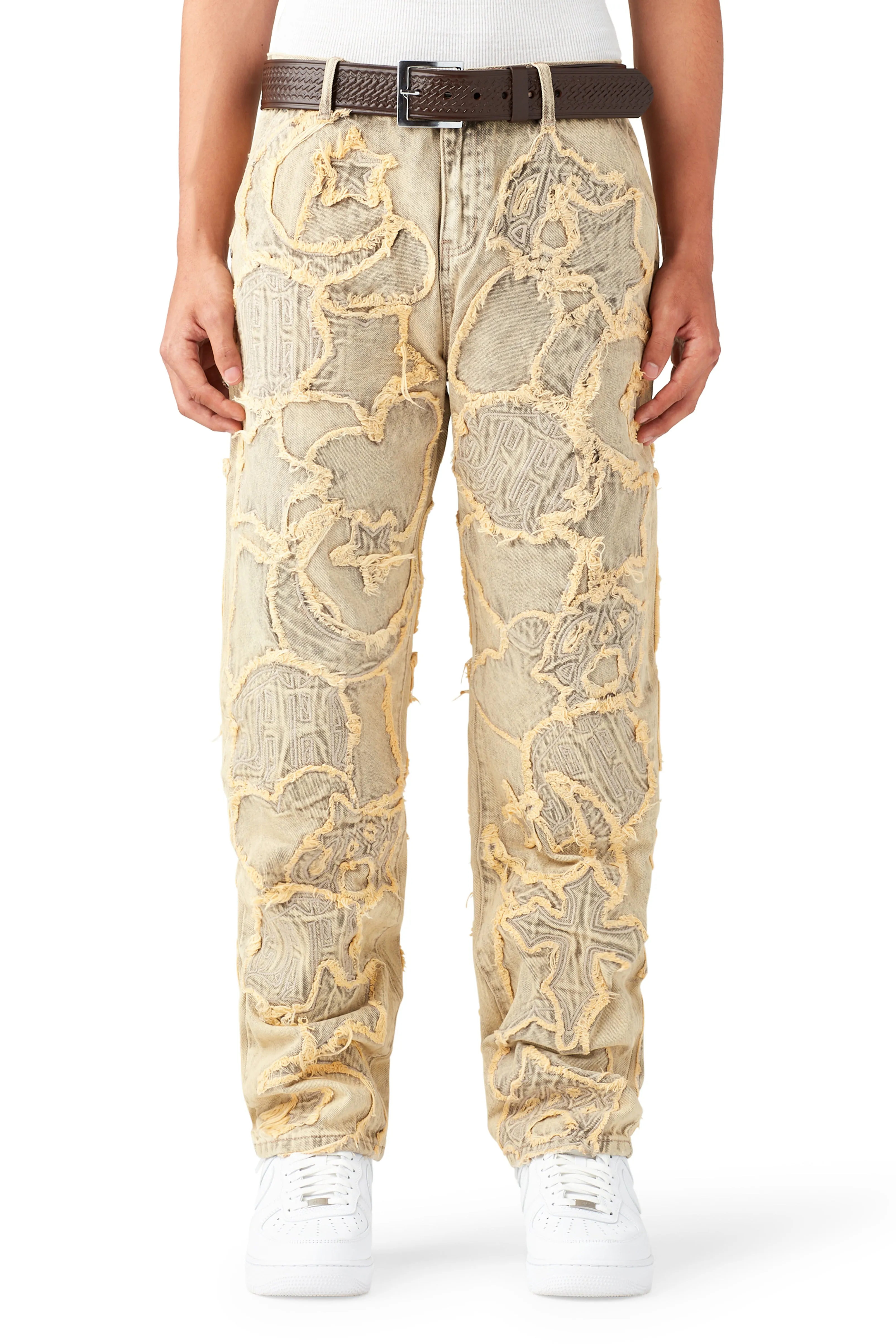 ICONOGRAPHY DENIM PATCH WORK PANTS sold by Menace product image thumbnail 3