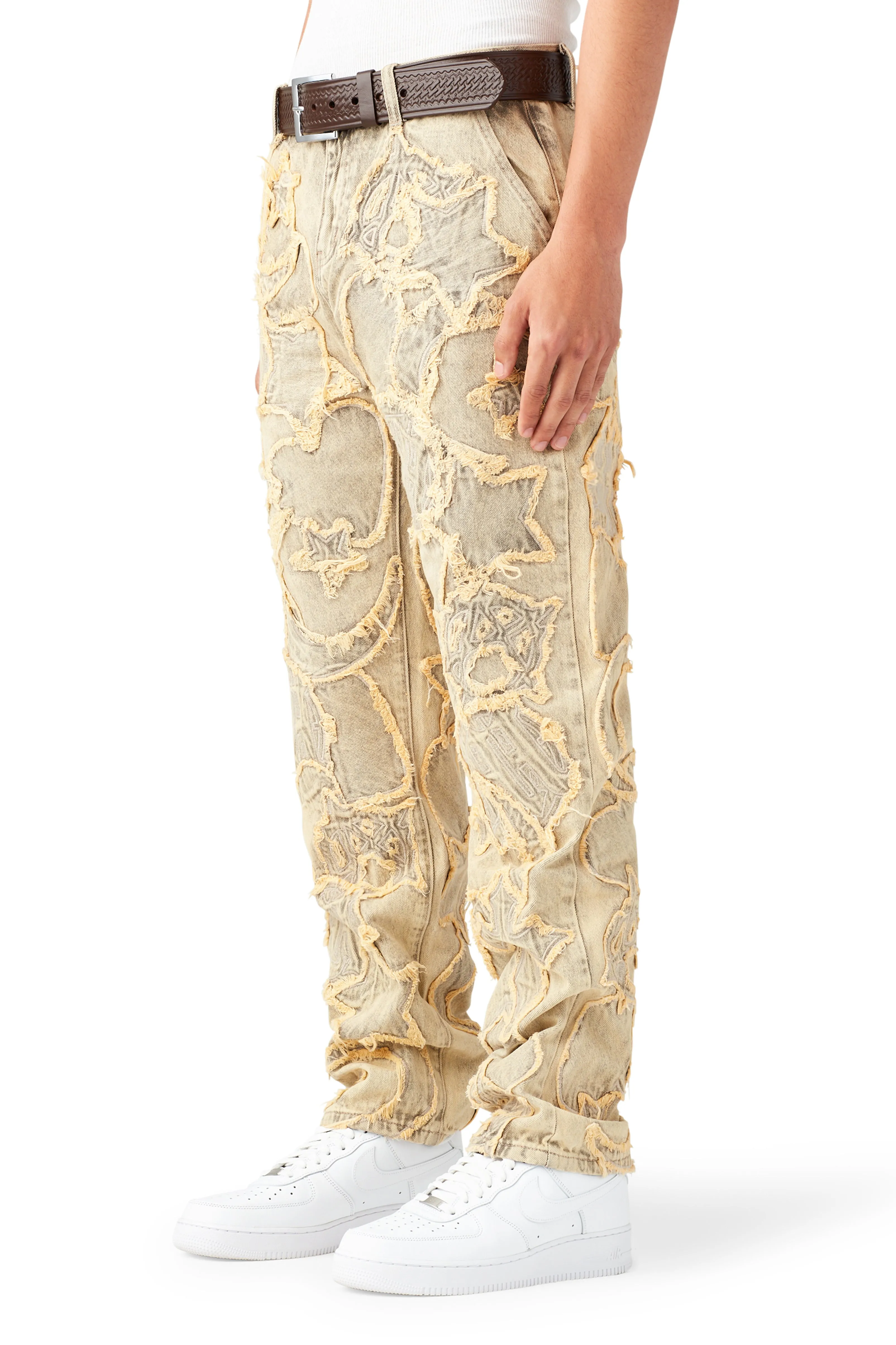 ICONOGRAPHY DENIM PATCH WORK PANTS sold by Menace product image thumbnail 4