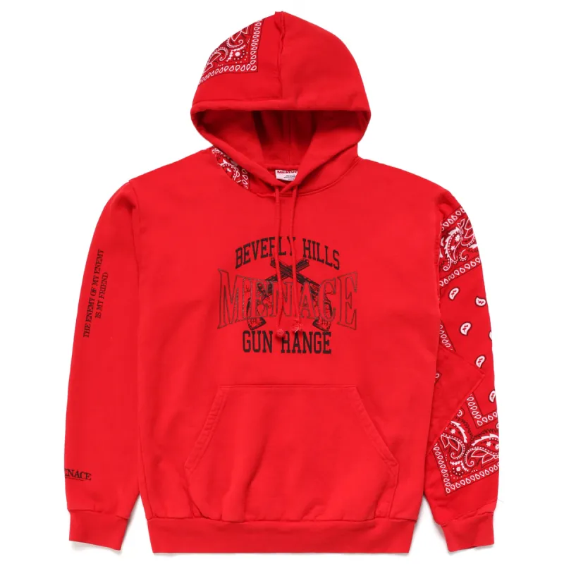 BEVERLY HILLS GUN RANGE HOODIE (BANDANA EDITION) sold by Menace